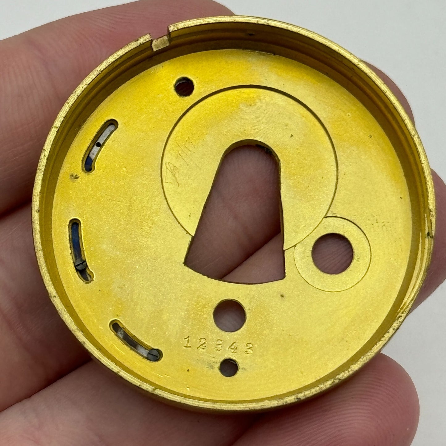 44.9mm Antique F Taylor Whitchurch Balance Intact Pocket Watch Movement PARTS