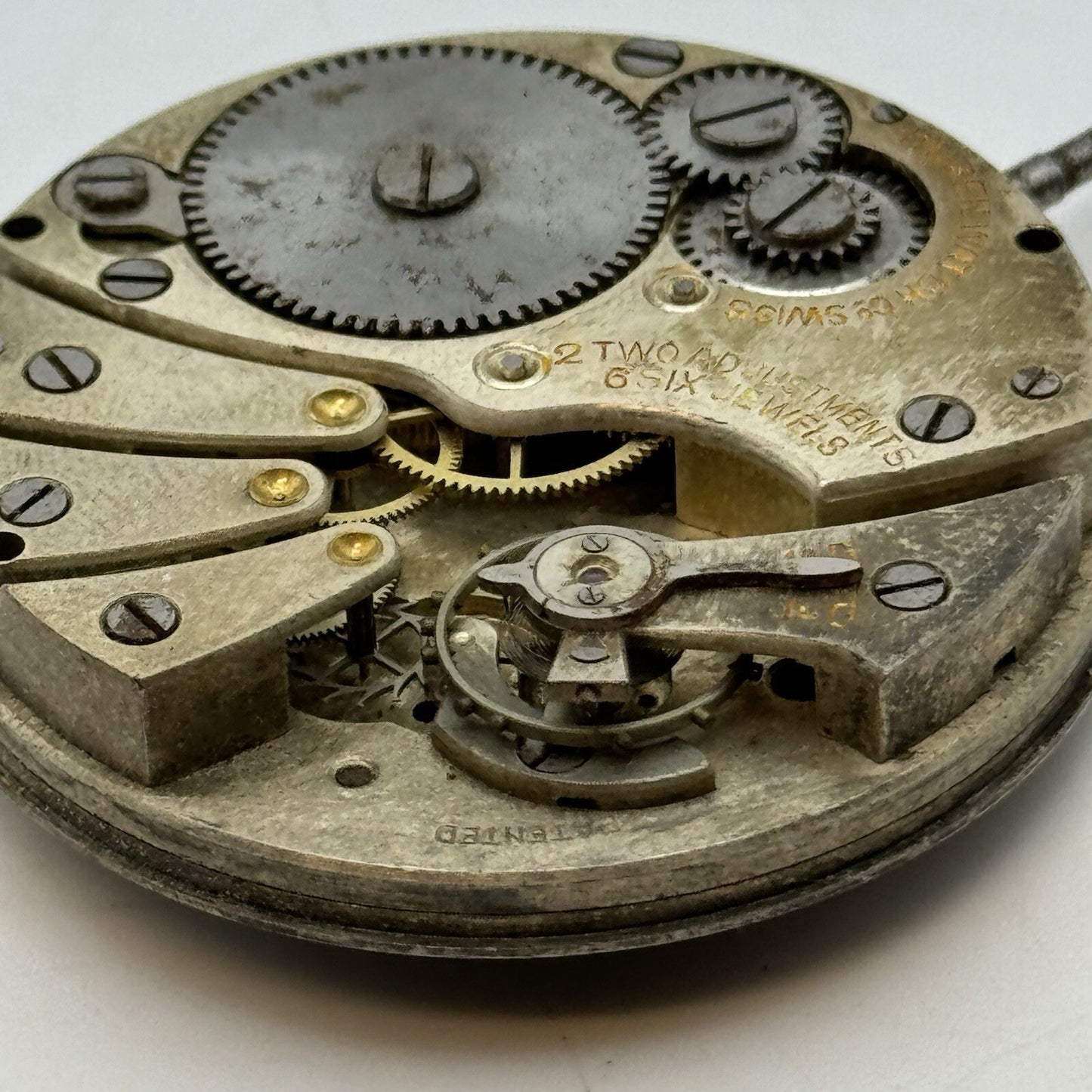 42.7mm Manual Wind Buren Watch Co Higher Grade Pocket Watch Movement FOR PARTS