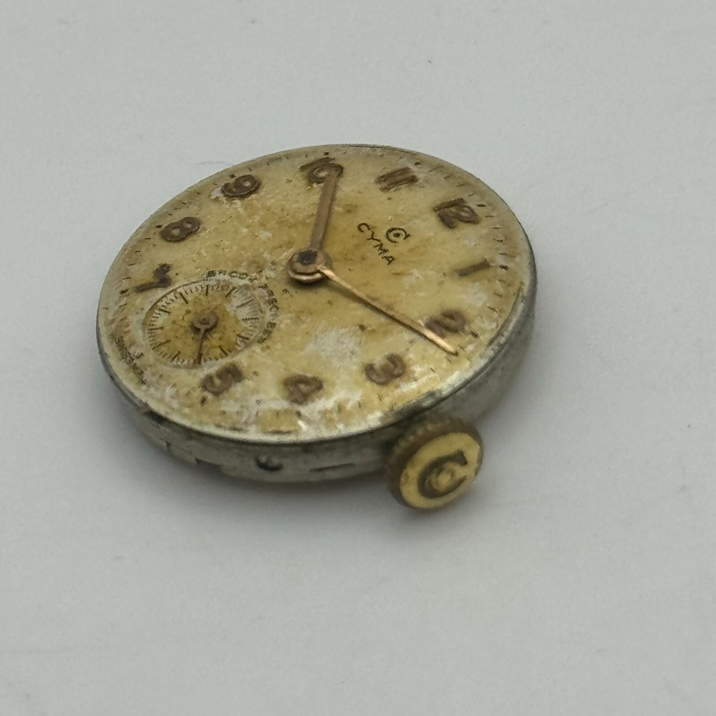19.7mm Cyma R.424 Sub Seconds Manual Wind Watch Movement Swiss Vintage PARTS
