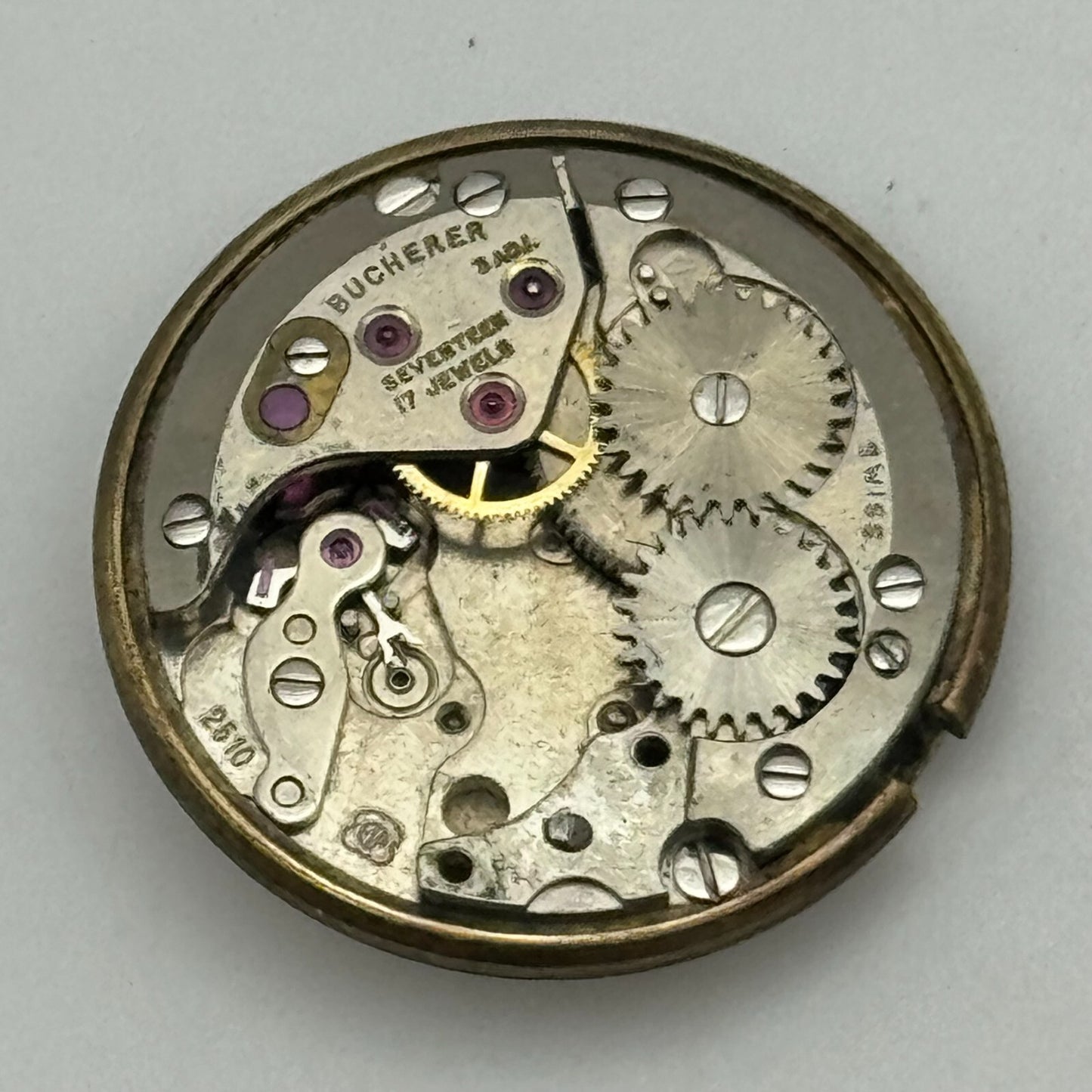 17.1mm Bucherer ETA 2510 Ladies Manual Wind Watch Movement Swiss Vintage PARTS