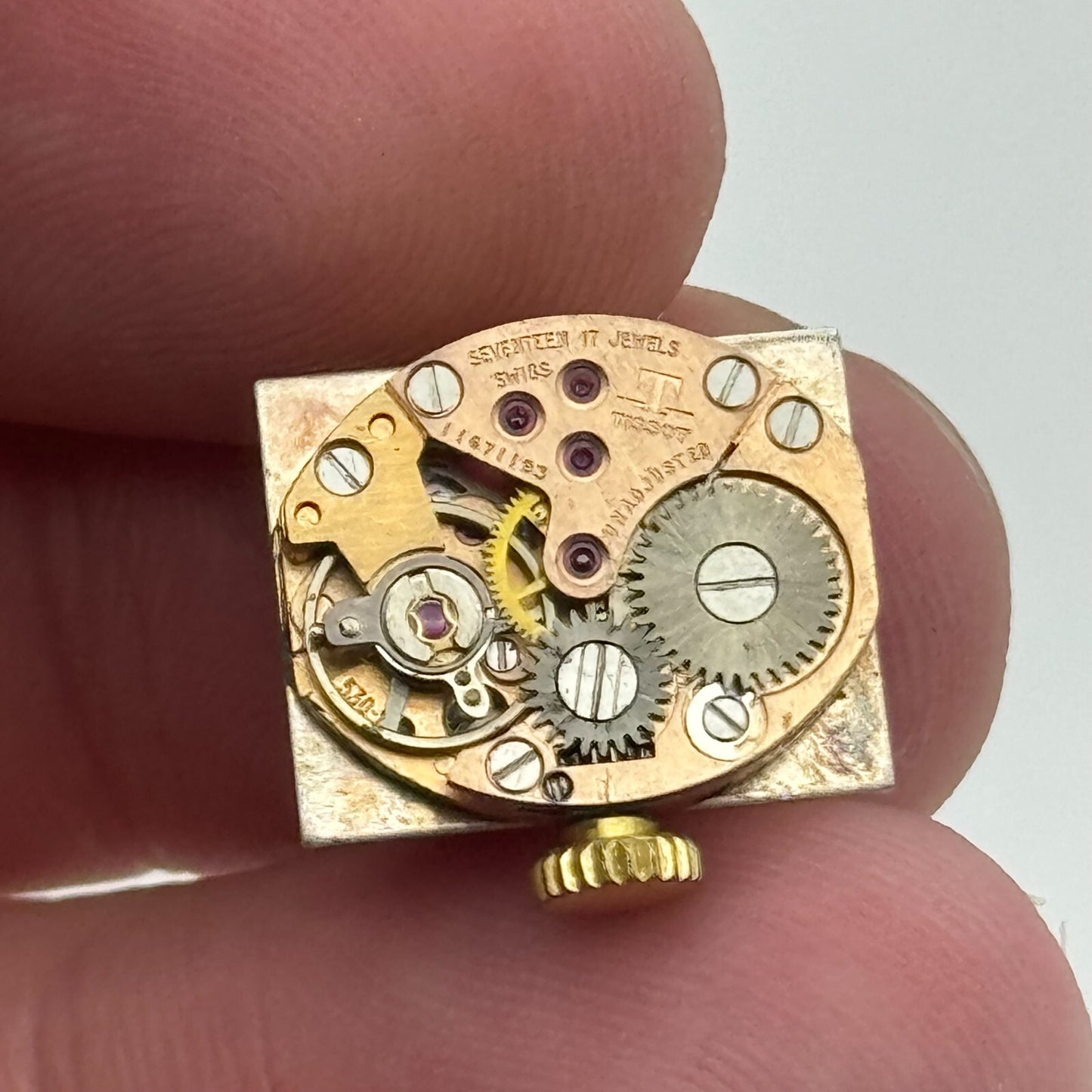 15.1mm Tissot 530-1 Balance Ok Swiss Manual Wind Watch Movement PARTS REPAIR