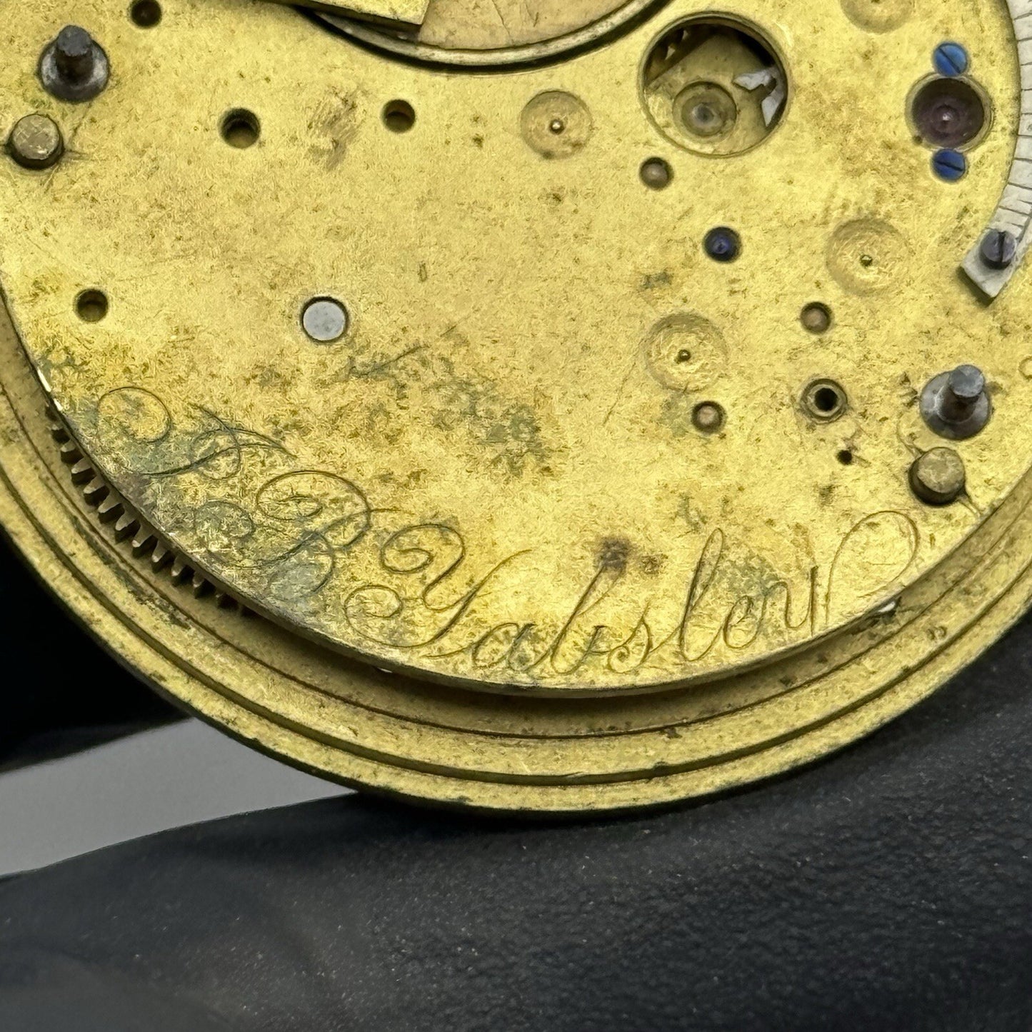 44.7mm J B Yabsley Ludgate Hill London Pocket Watch Movement FOR PARTS