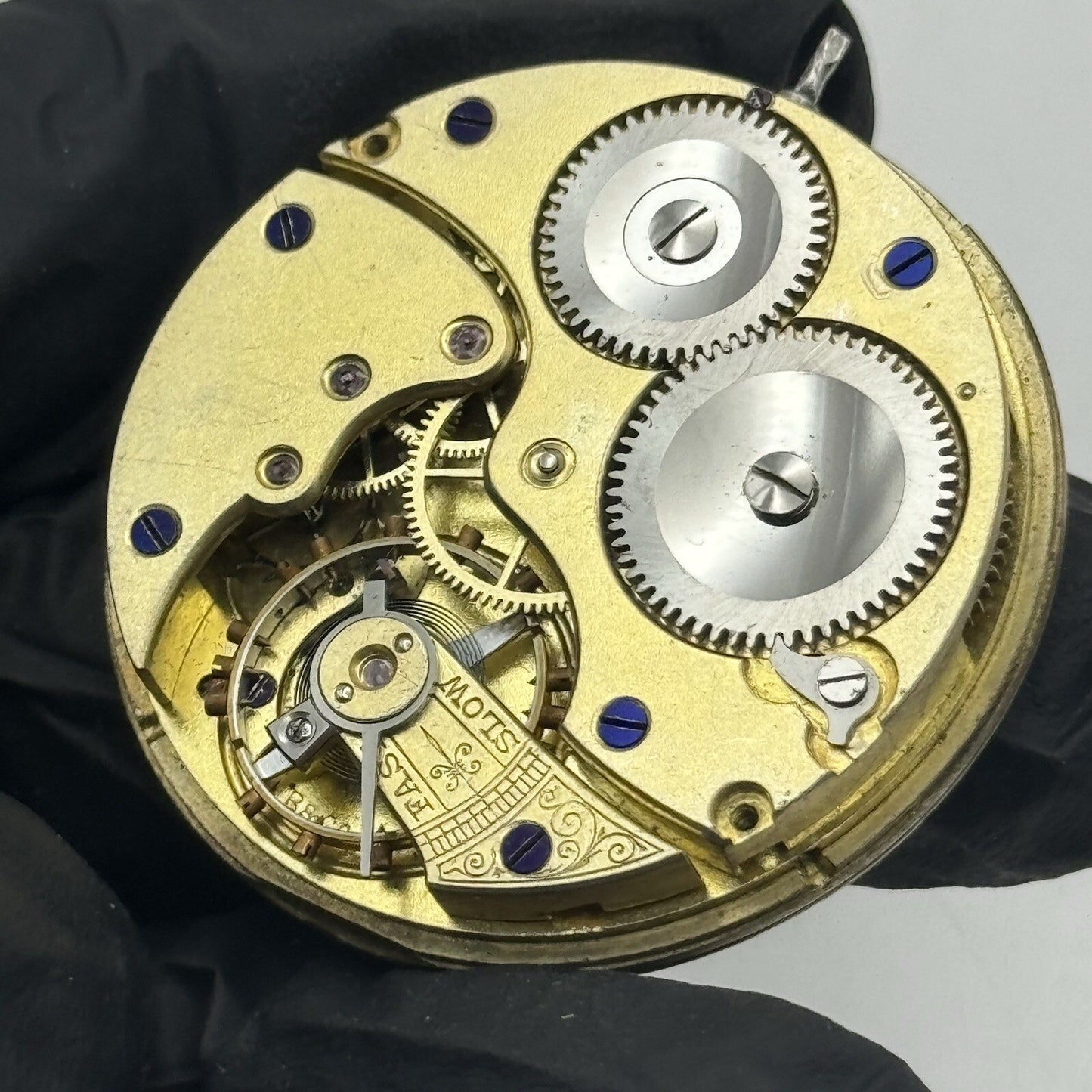 39.6mm Baume B & Co Good Quality Hunter Pocket Watch Movement For Restoration