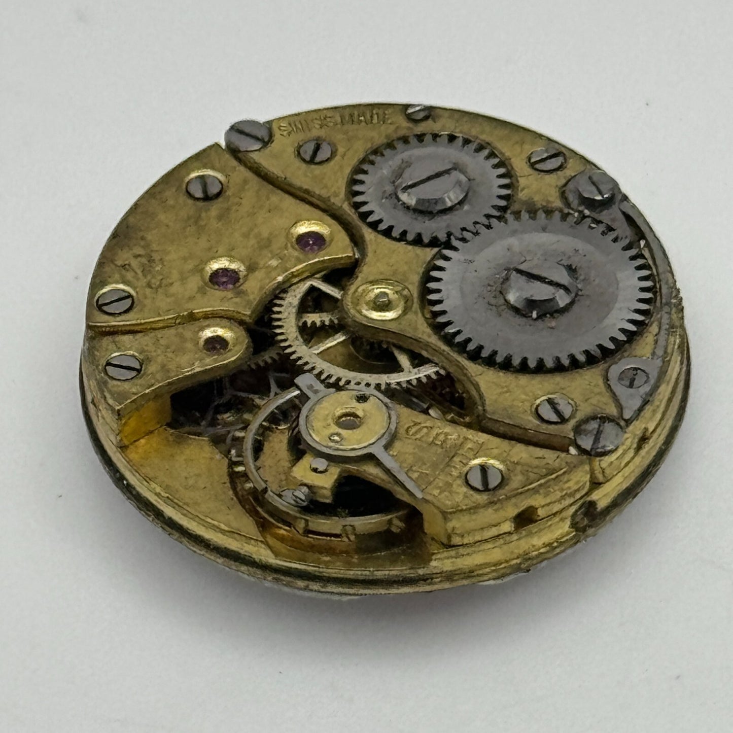 23.7mm 15 Jewels Swiss Trench Watch Movement Vintage Manual Wind PARTS SPARES