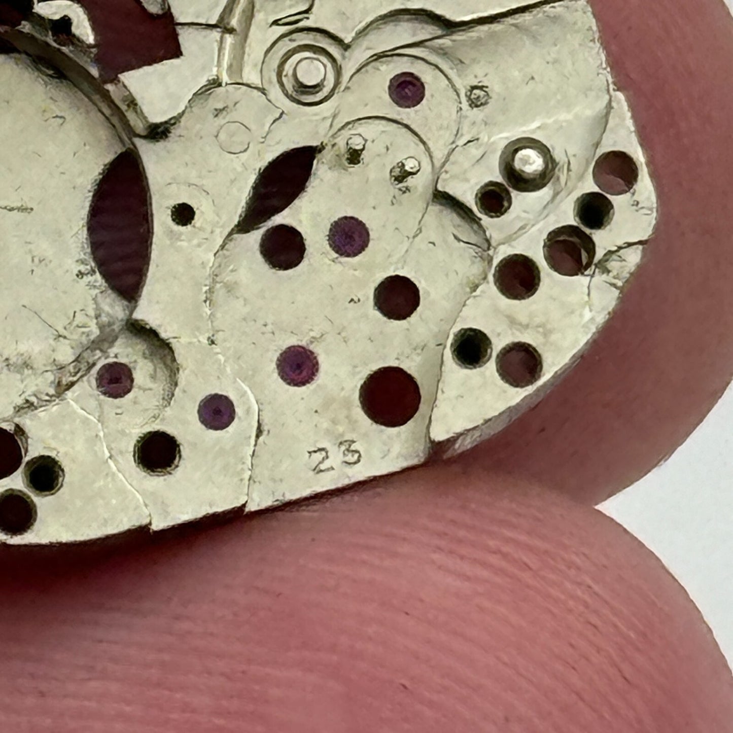 12.8mm Ladies FEF 270 Partial Manual Wind Watch Movement Swiss Vintage PARTS