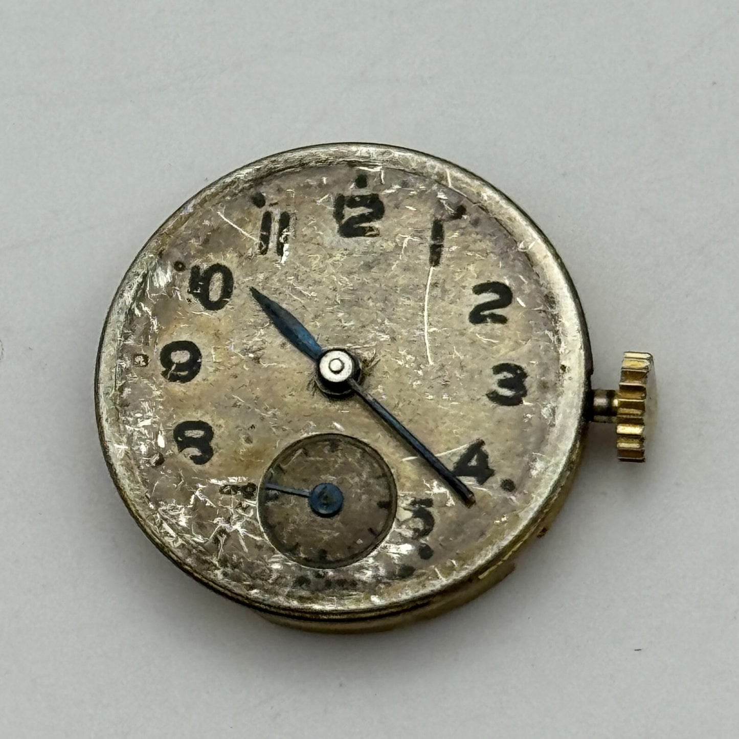 19.5mm Smiths De Luxe 15 Jewels Sub Seconds Manual Wind Watch Movement PARTS