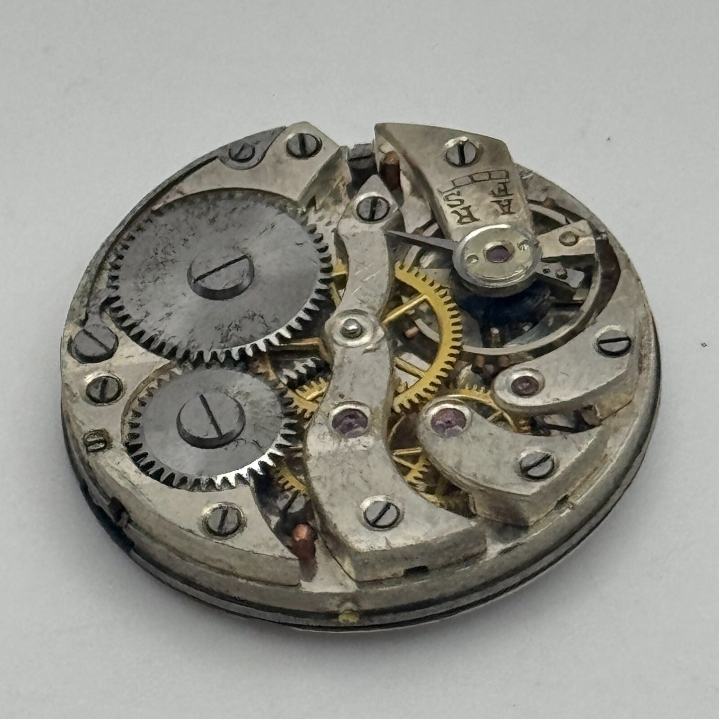 25mm Unidentified Roman Numerals Trench Watch Movement Manual Wind PARTS SPARES