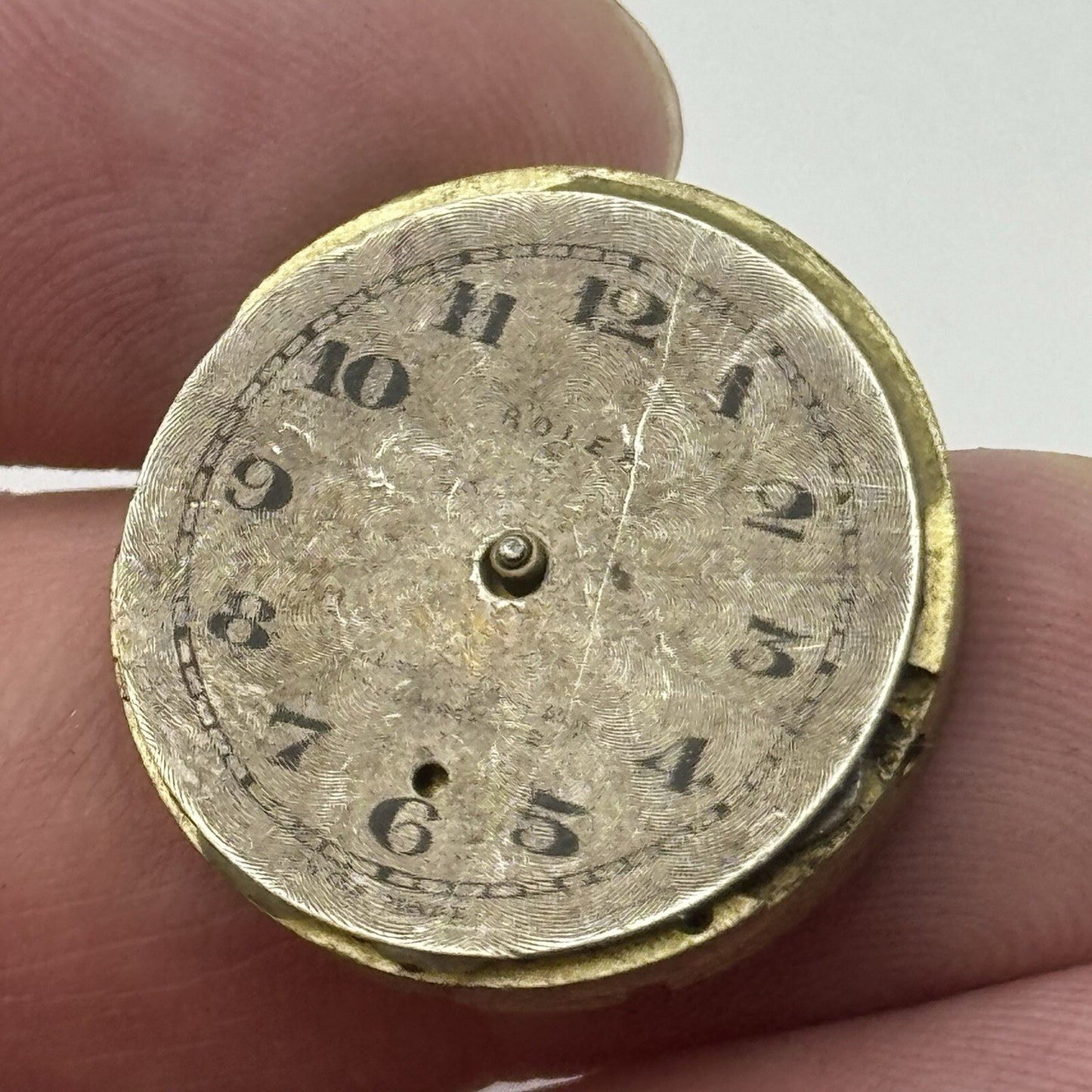 22.2mm Vintage Rolex 2216 Sub Seconds Wristwatch Dial & Unidentified Movement