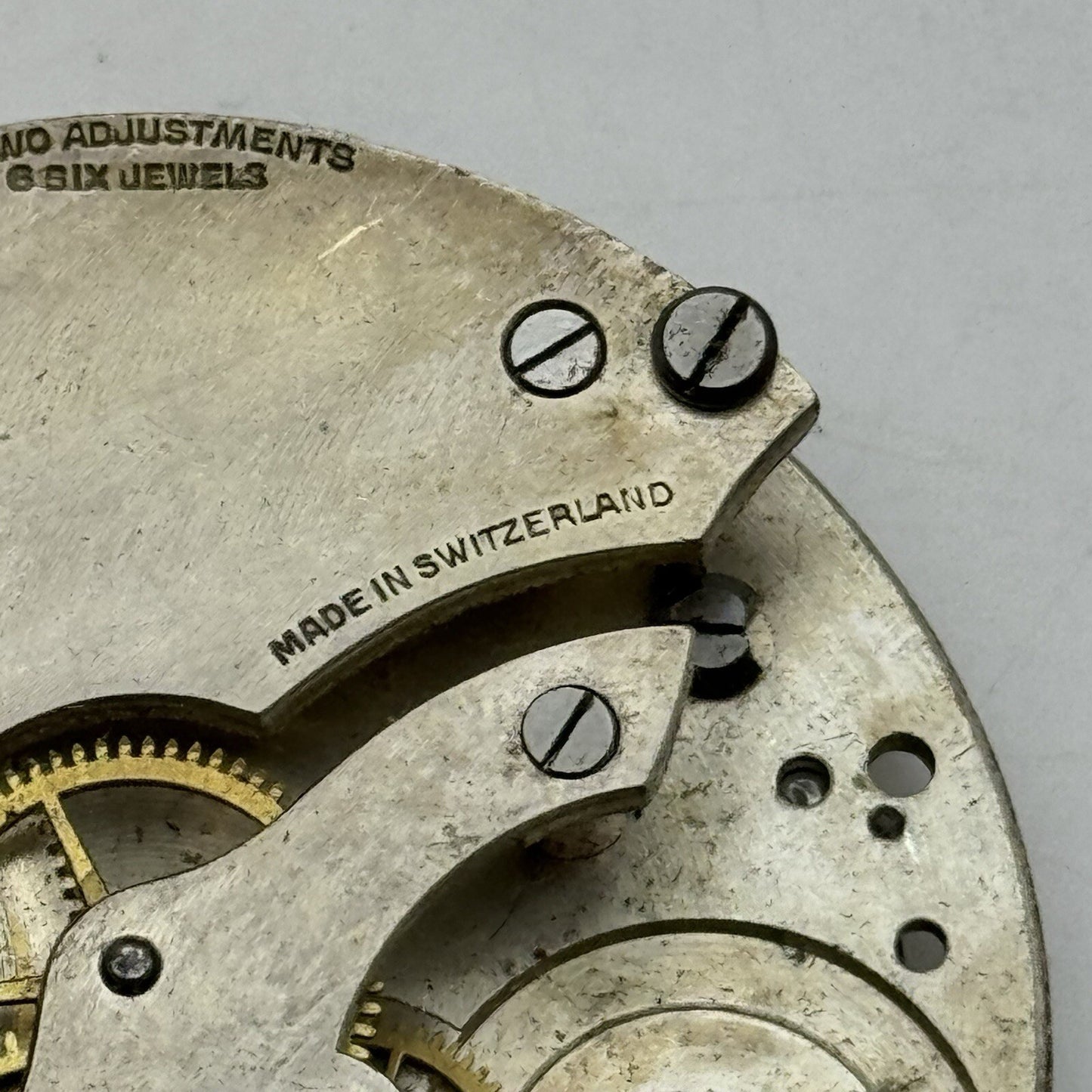 50.4mm Unidentified Unique Pocket Watch Movement FOR PARTS Restore