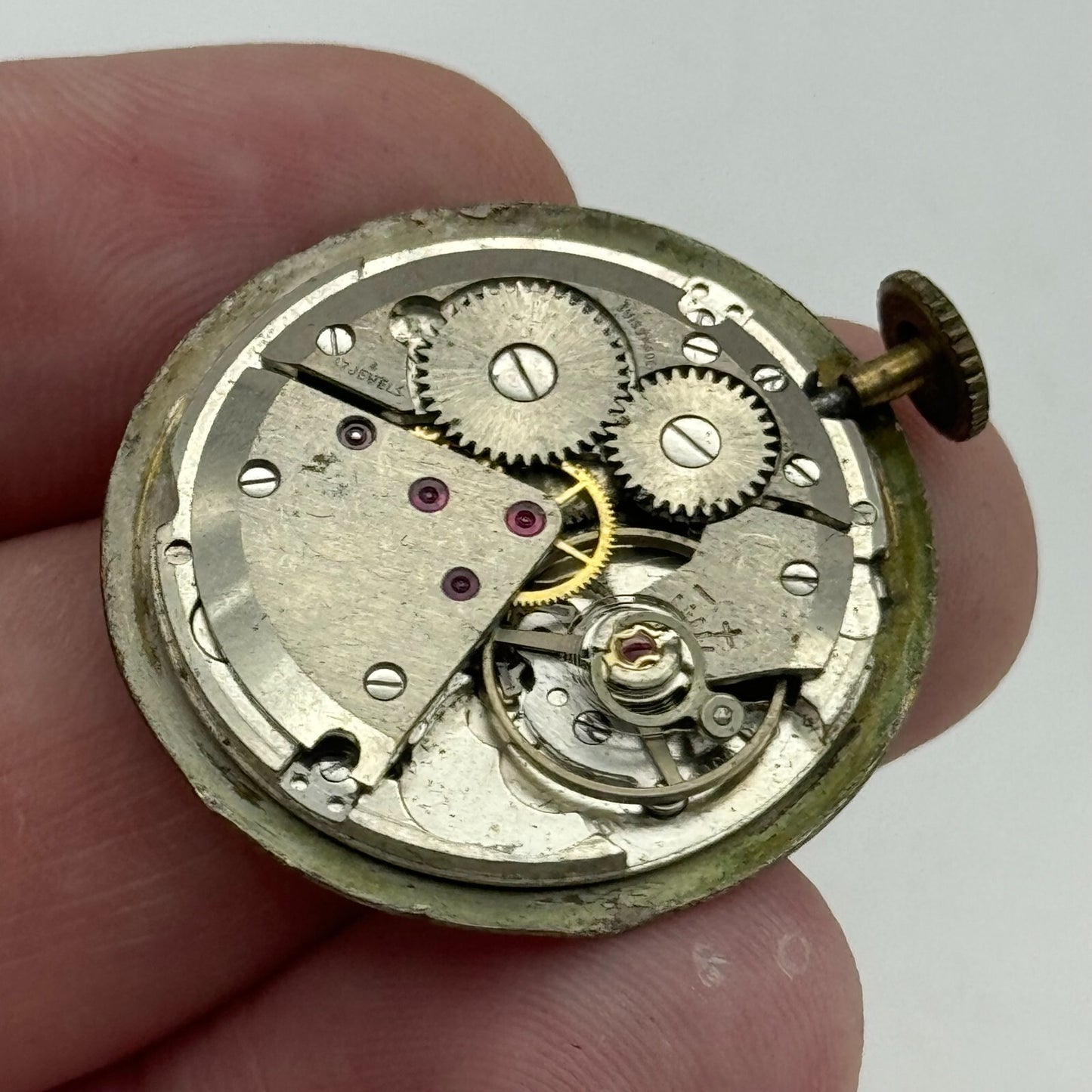 26mm Mens Avia ETA 2408 Manual Wind 17 Jewels Watch Movement PARTS REPAIR SPARE