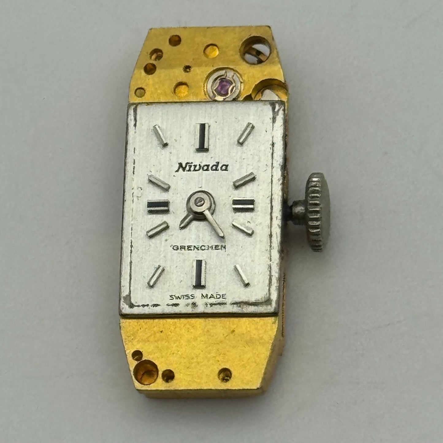 9mm Running Nivada FHF 59-21 Manual Wind 17 Jewels Swiss Watch Movement PARTS