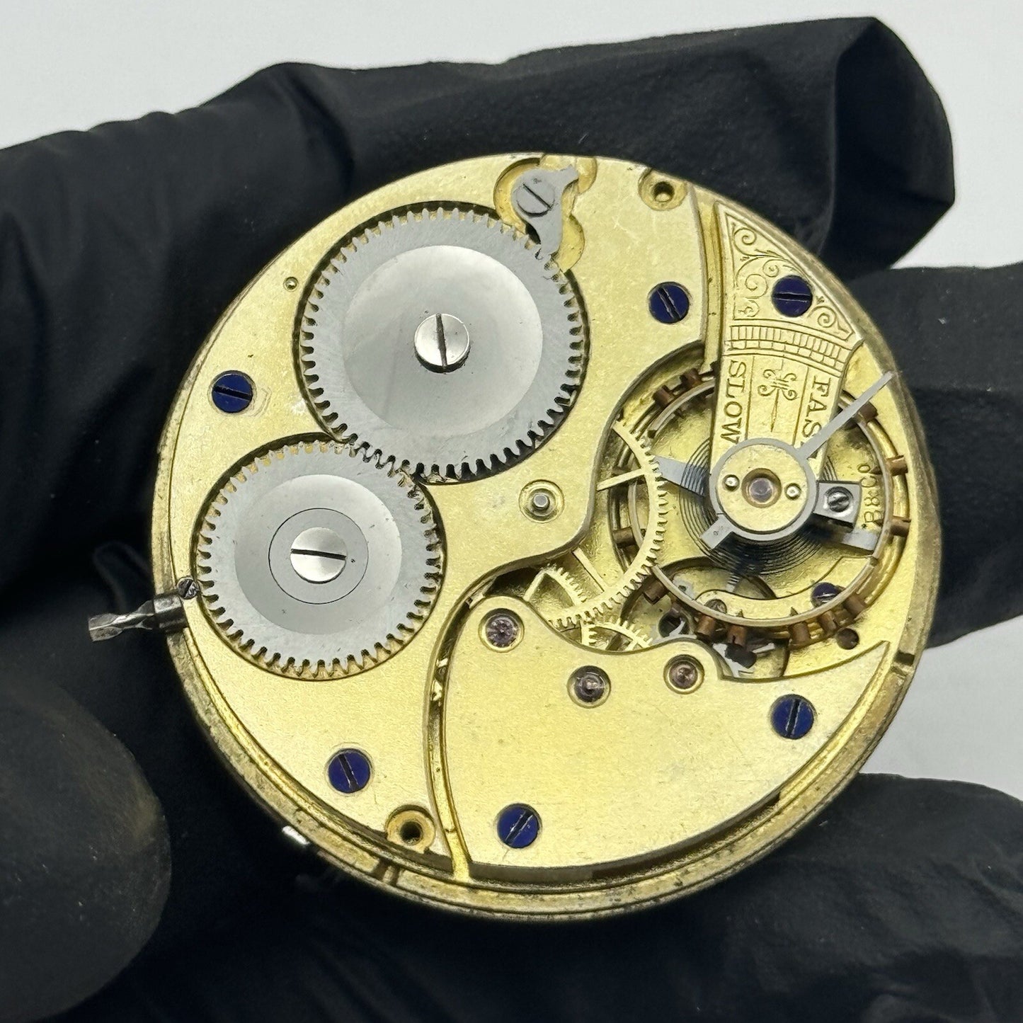 39.6mm Baume B & Co Good Quality Hunter Pocket Watch Movement For Restoration