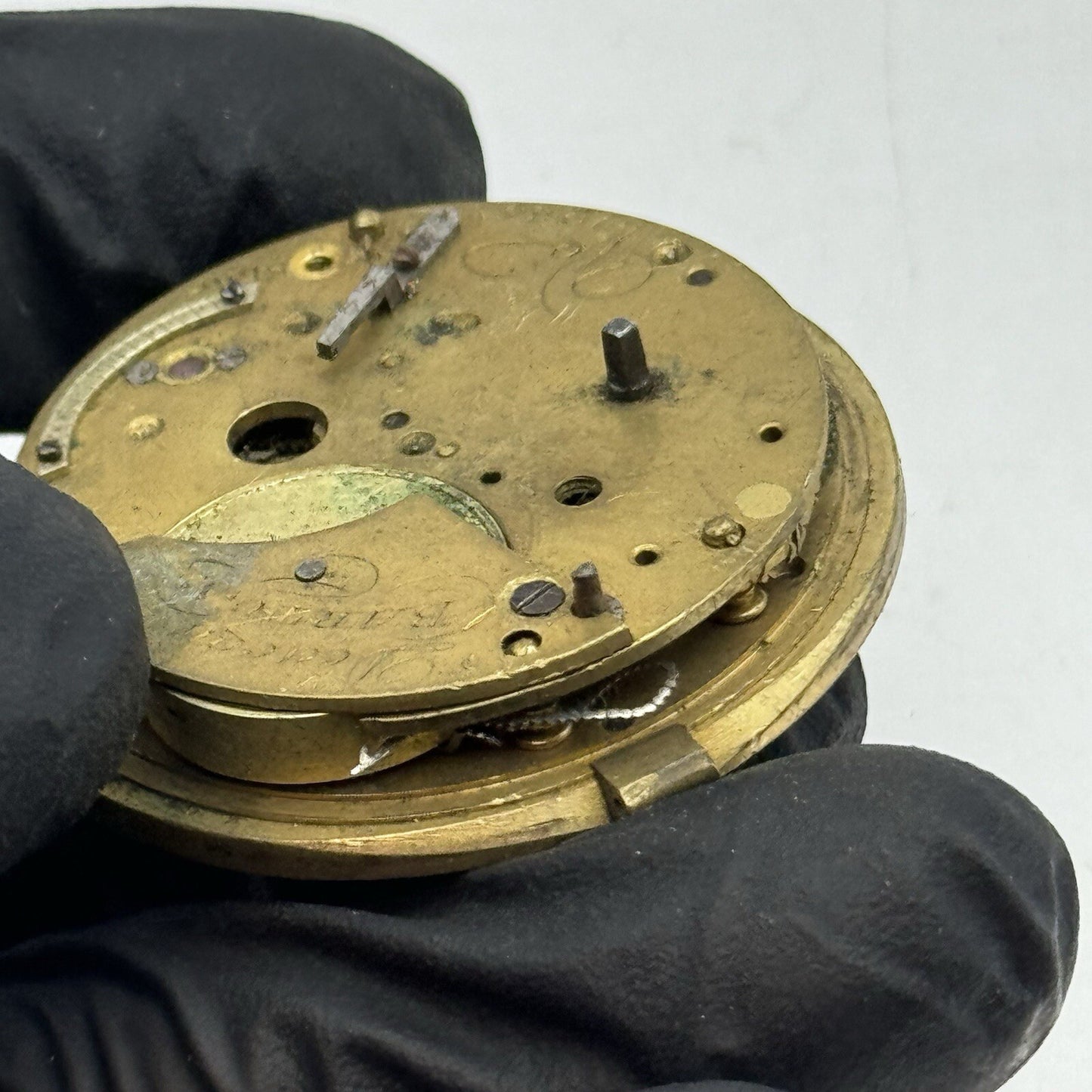 41.2mm Barton & Deacon Chain Present Fusee Pocket Watch Movement FOR PARTS