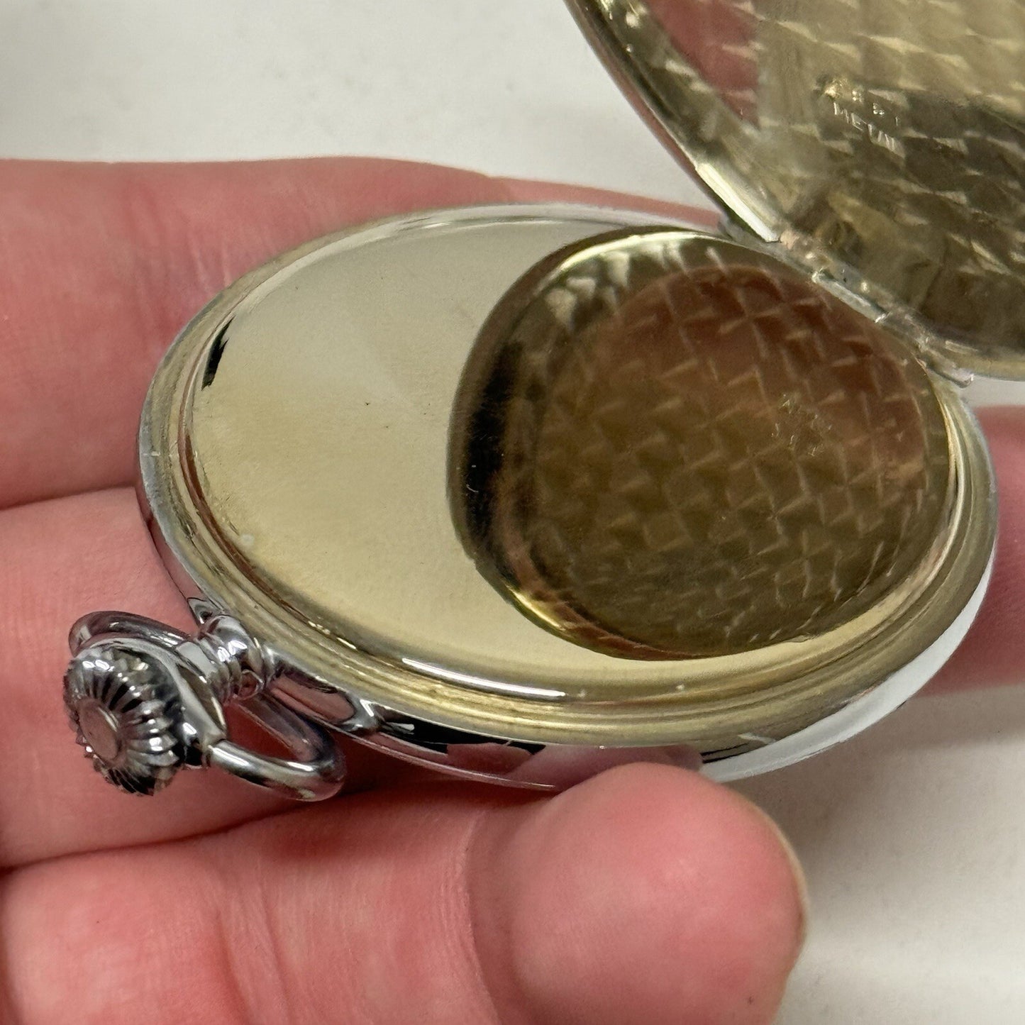 50mm Vintage Dowel NEW OLD STOCK Open Face Sub Seconds Pocket Watch TO SERVICE