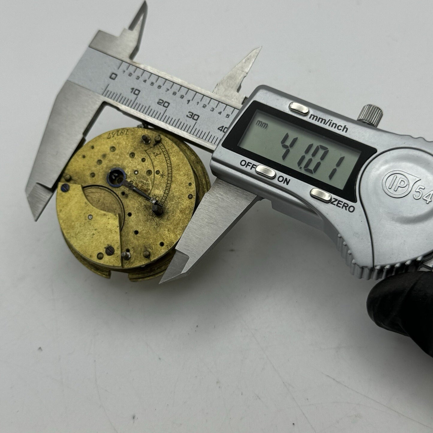 46.4mm Manual Wind Unidentified Fusee Pocket Watch Movement FOR PARTS