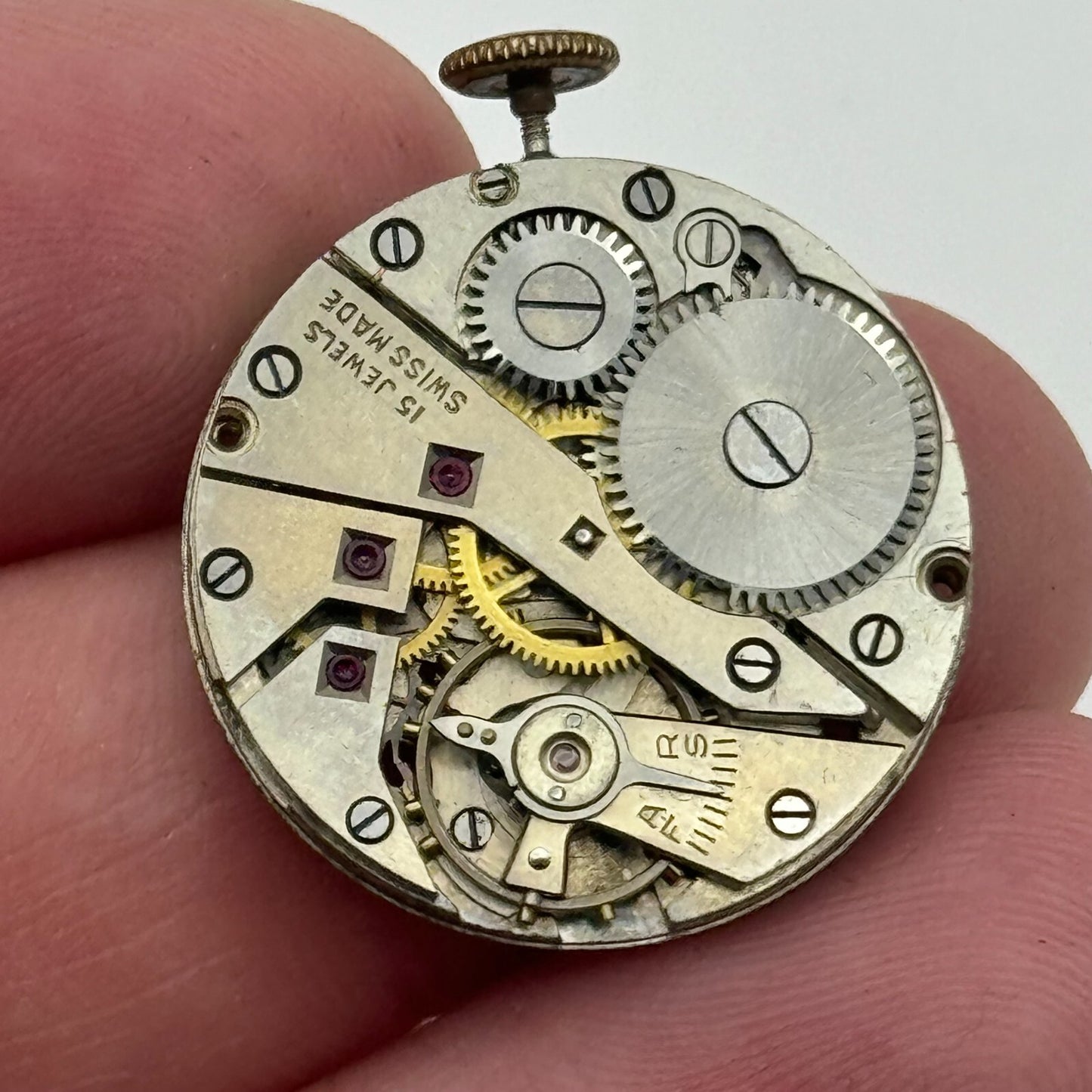 23.6mm Running Felsa F 294 Manual Wind 15 Jewels Swiss Made Watch Movement PARTS