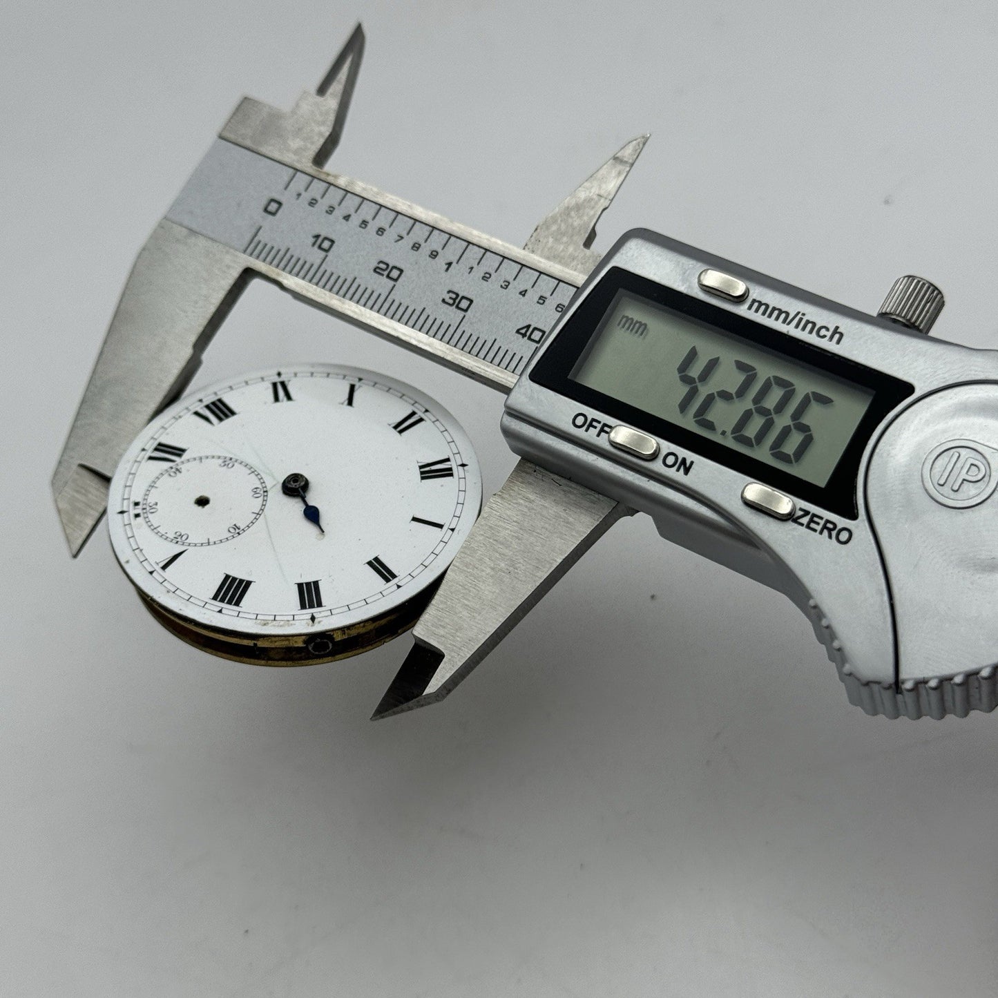 42.8mm Buren Sub Seconds Vintage Pocket Watch Movement And Dial PARTS SPARES