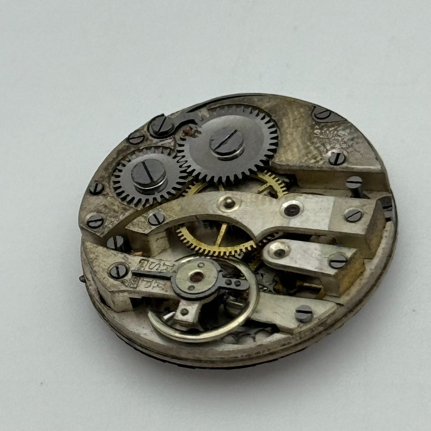23.6mm Unidentified Cylinder Escapement Trench Watch Movement Manual Wind PARTS