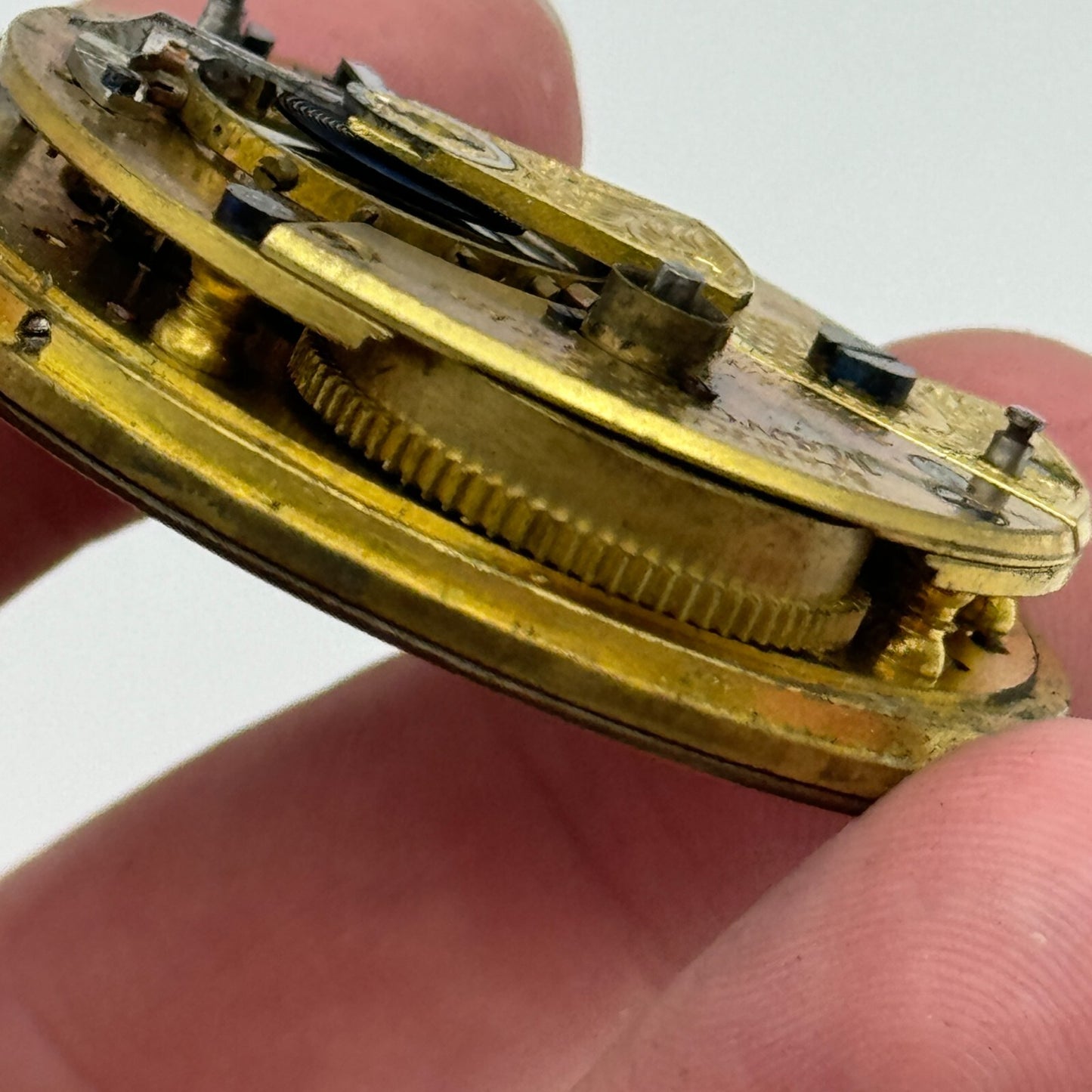 44.6mm Antique H Samuel Manchester The "Accurate" Pocket Watch Movement PARTS