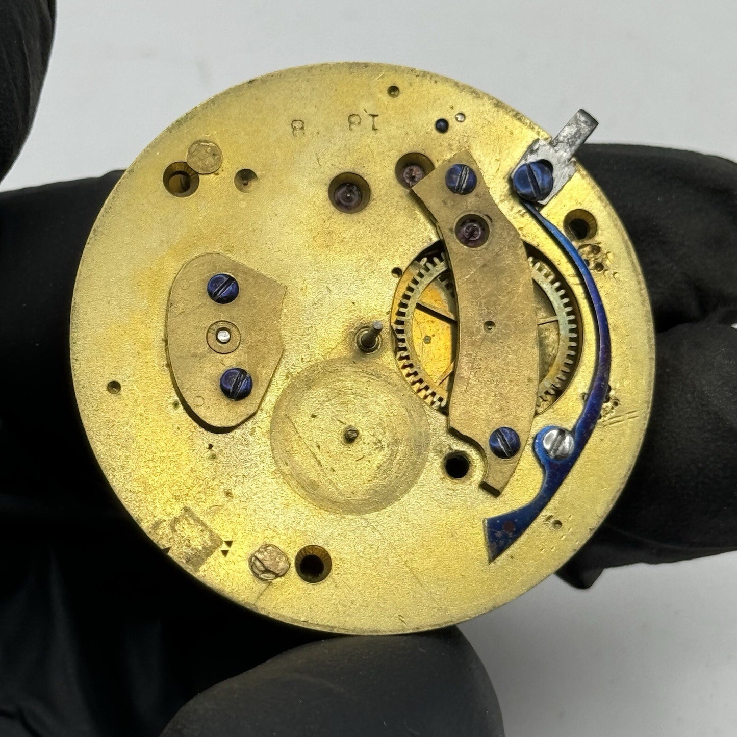 44.7mm Clayton Atherton Interesting Pocket Watch Movement FOR PARTS