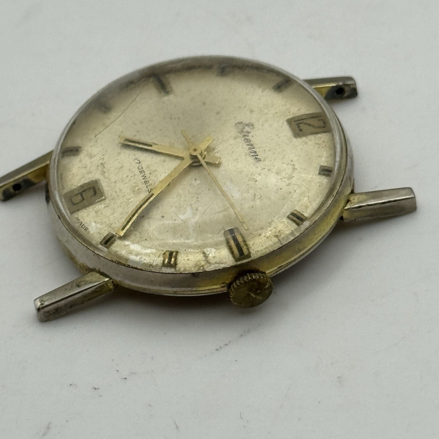 34mm Men’s Manual Wind Etienne RE Cal 1513 Date Dial Watch - RESTORATION