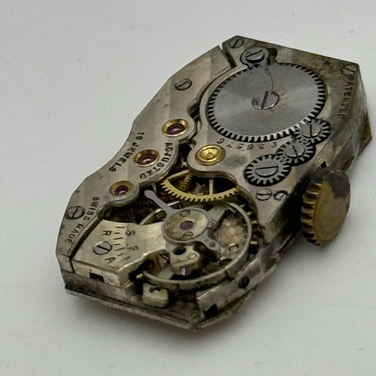 15.1mm Cyma Tavannes Ref 063 Balance Ok Swiss Watch Movement PARTS SPARES