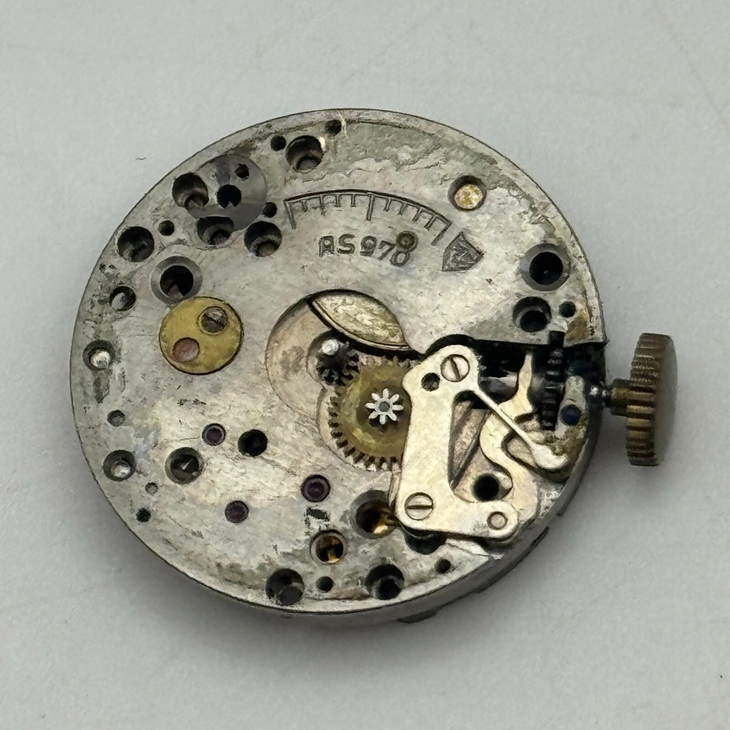 19.7mm Luvex AS 970 A Schild Manual Wind Swiss Watch Movement PARTS SPARES