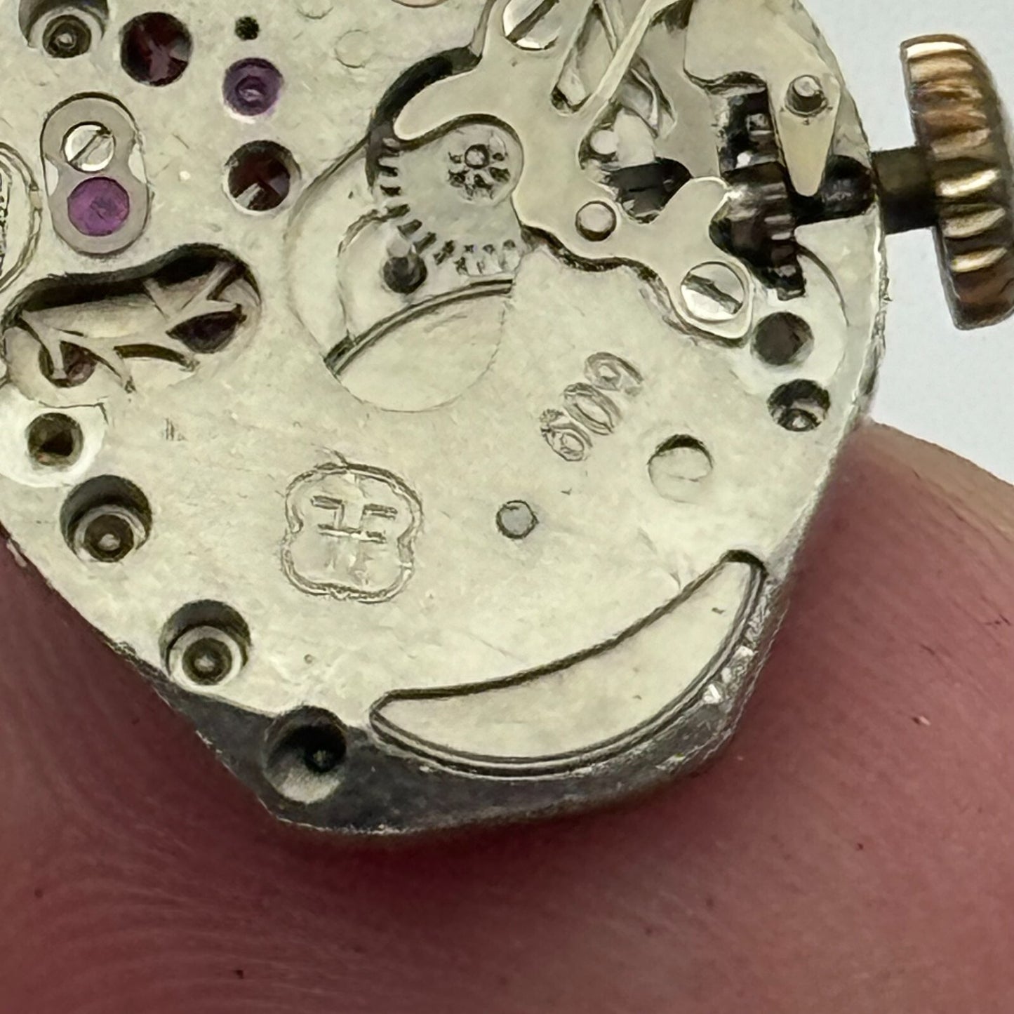 15.3mm Running Rotary FHF 609 Manual Wind 17 Jewels Swiss Watch Movement PARTS
