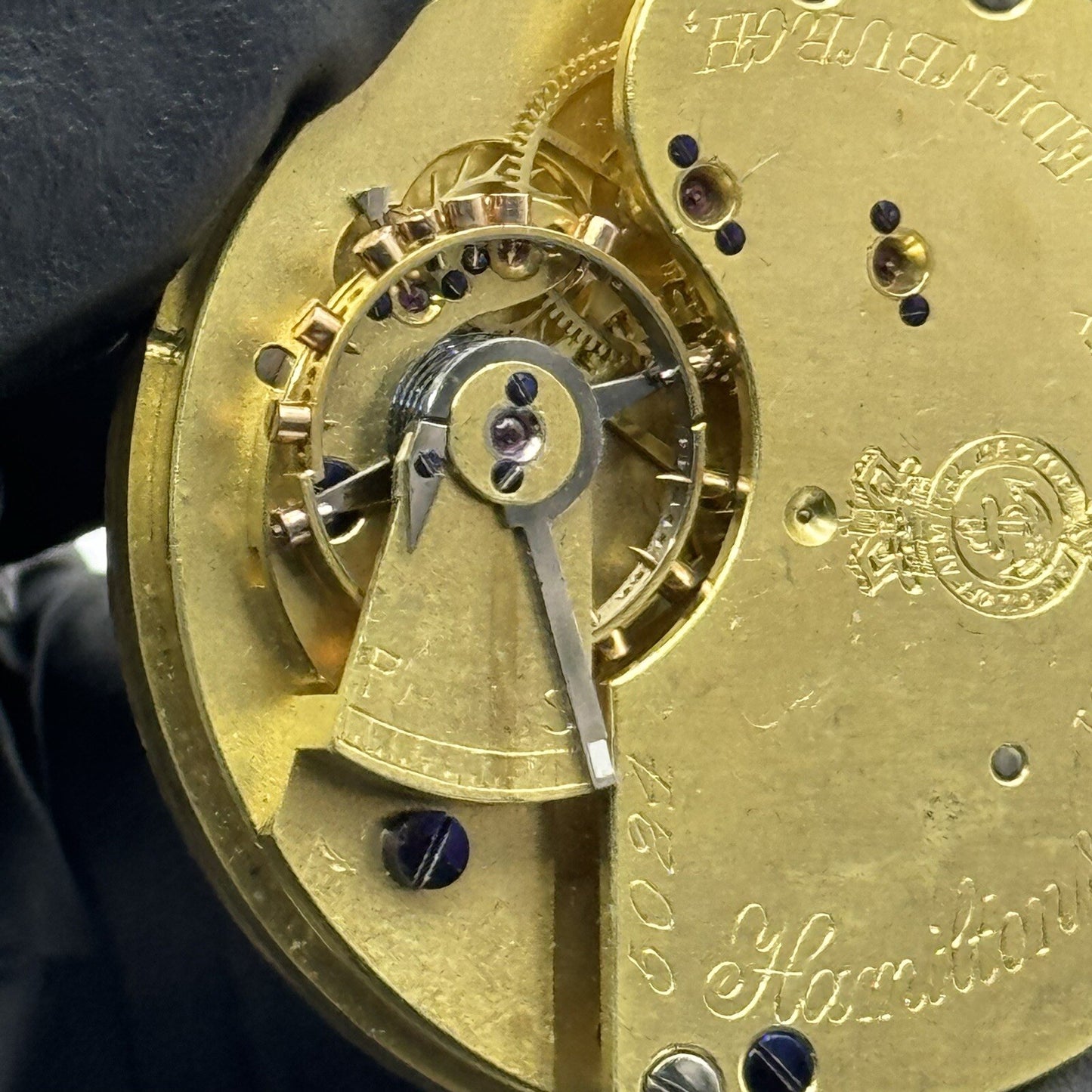 41.3mm Manual Wind Hamilton & Inches Edinburgh Pocket Watch Movement FOR PARTS