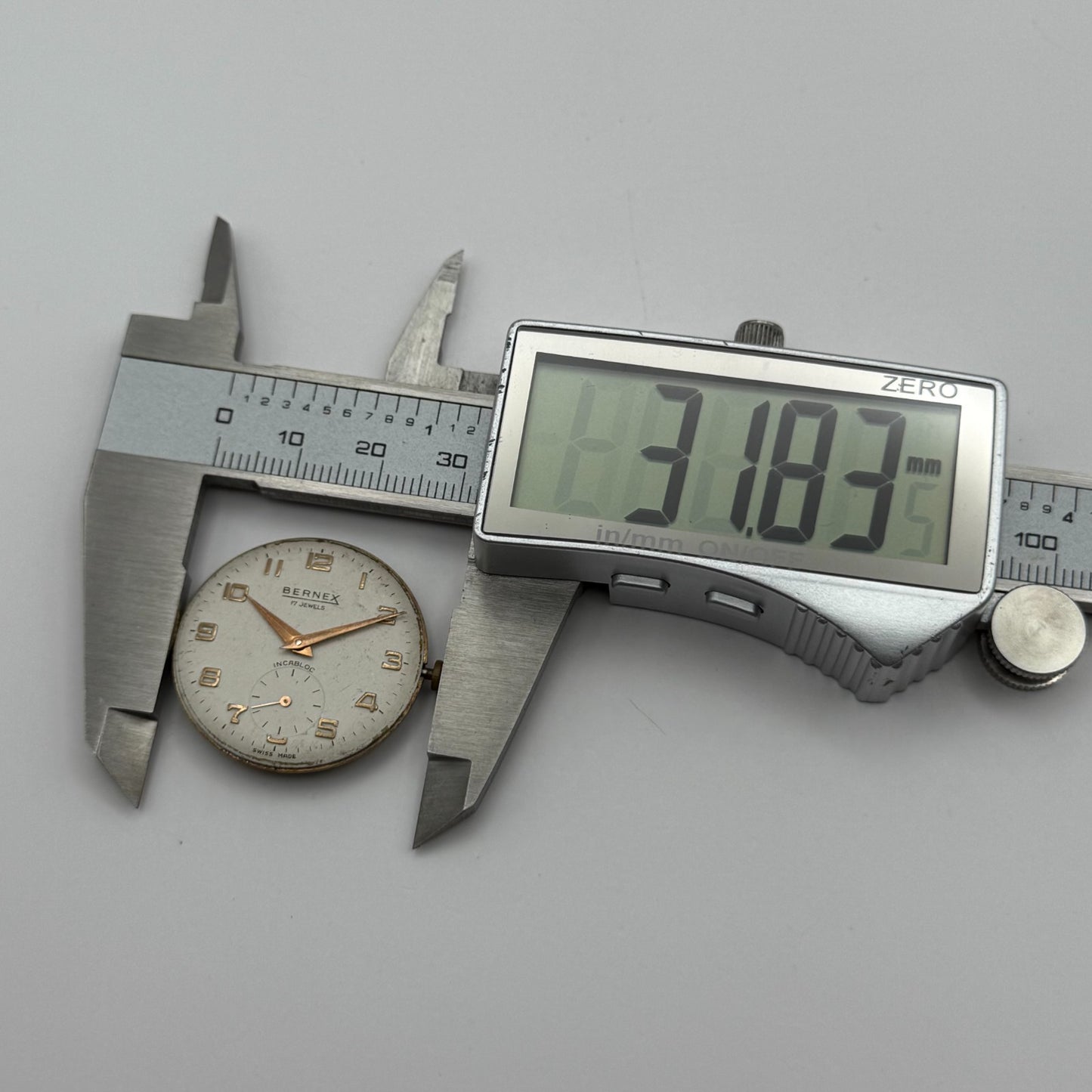 AS 1634 Watch Movement Bernex Manual Wind Vintage Swiss Parts Repair 29.6mm