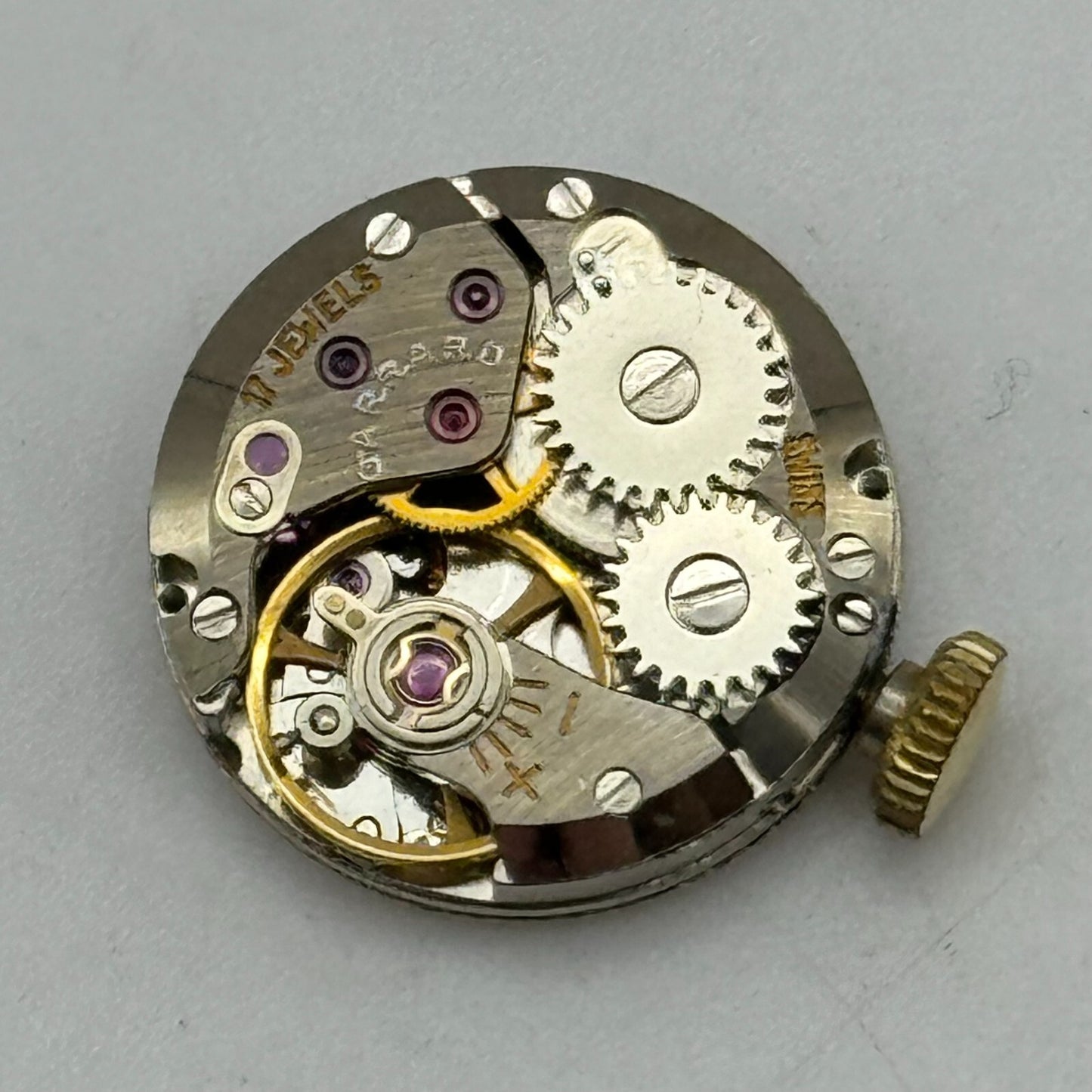 15.5mm Ladies Running Garrard ETA 2412 Manual Wind Watch Movement PARTS SPARES