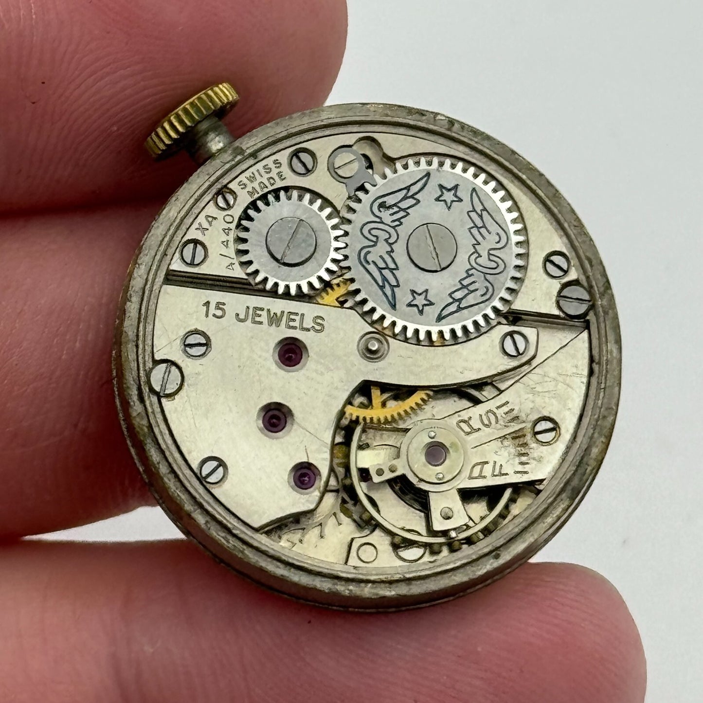 26.8mm Running Rotary Super Sports 4/440 Manual Wind Swiss Watch Movement PARTS