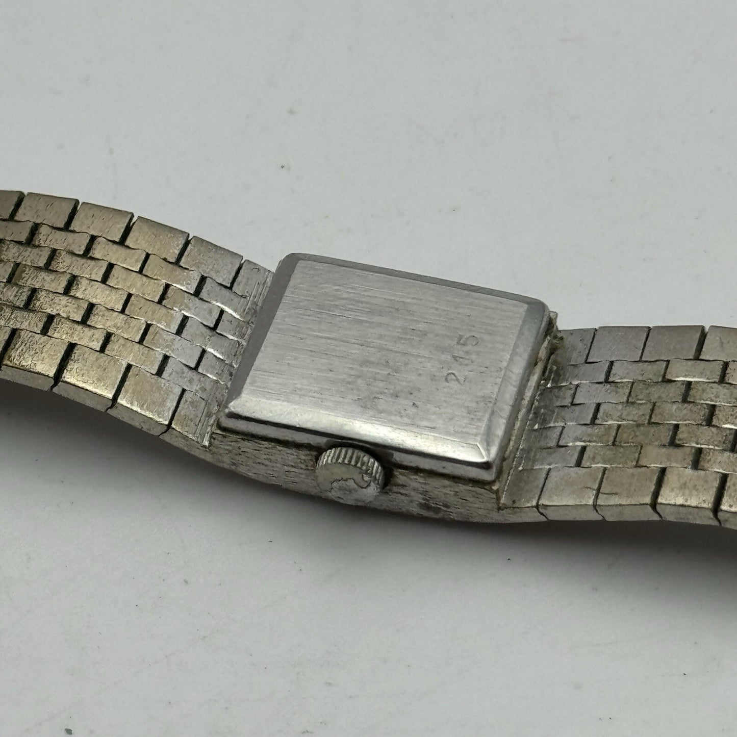 16mm Ladies Rotary Silver Tone Swiss Manual Wind Vintage Watch NOT KEEPING TIME