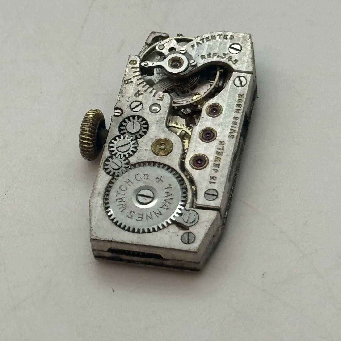12.1mm Cyma Tavannes Cal 345 High Quality Tank Watch Movement Restoration Parts