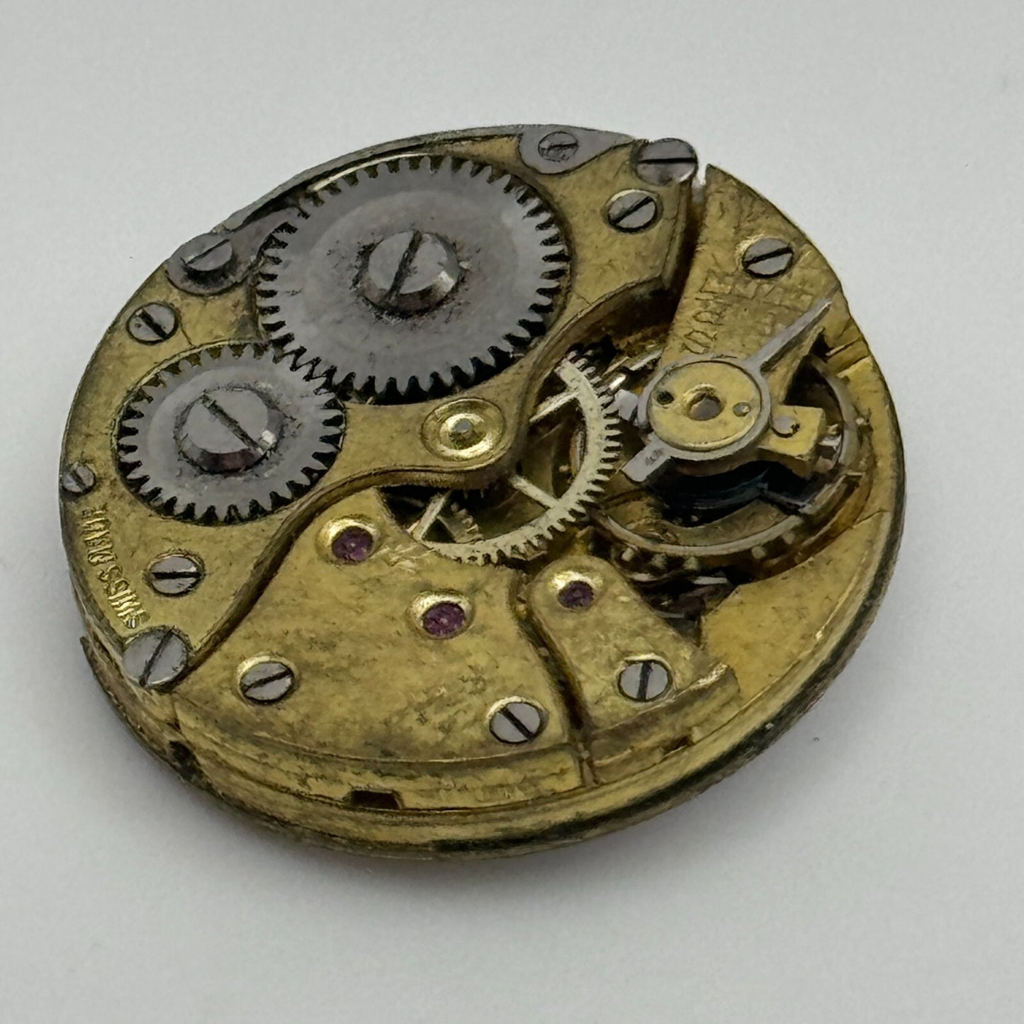 23.7mm 15 Jewels Swiss Trench Watch Movement Vintage Manual Wind PARTS SPARES