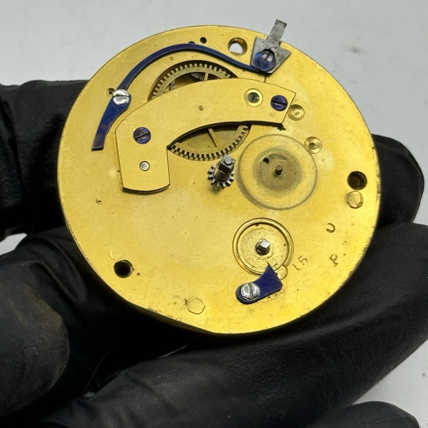 41.9mm Hanton Amptill Bedfordshire Fusee No Chain Watch Movement FOR PARTS