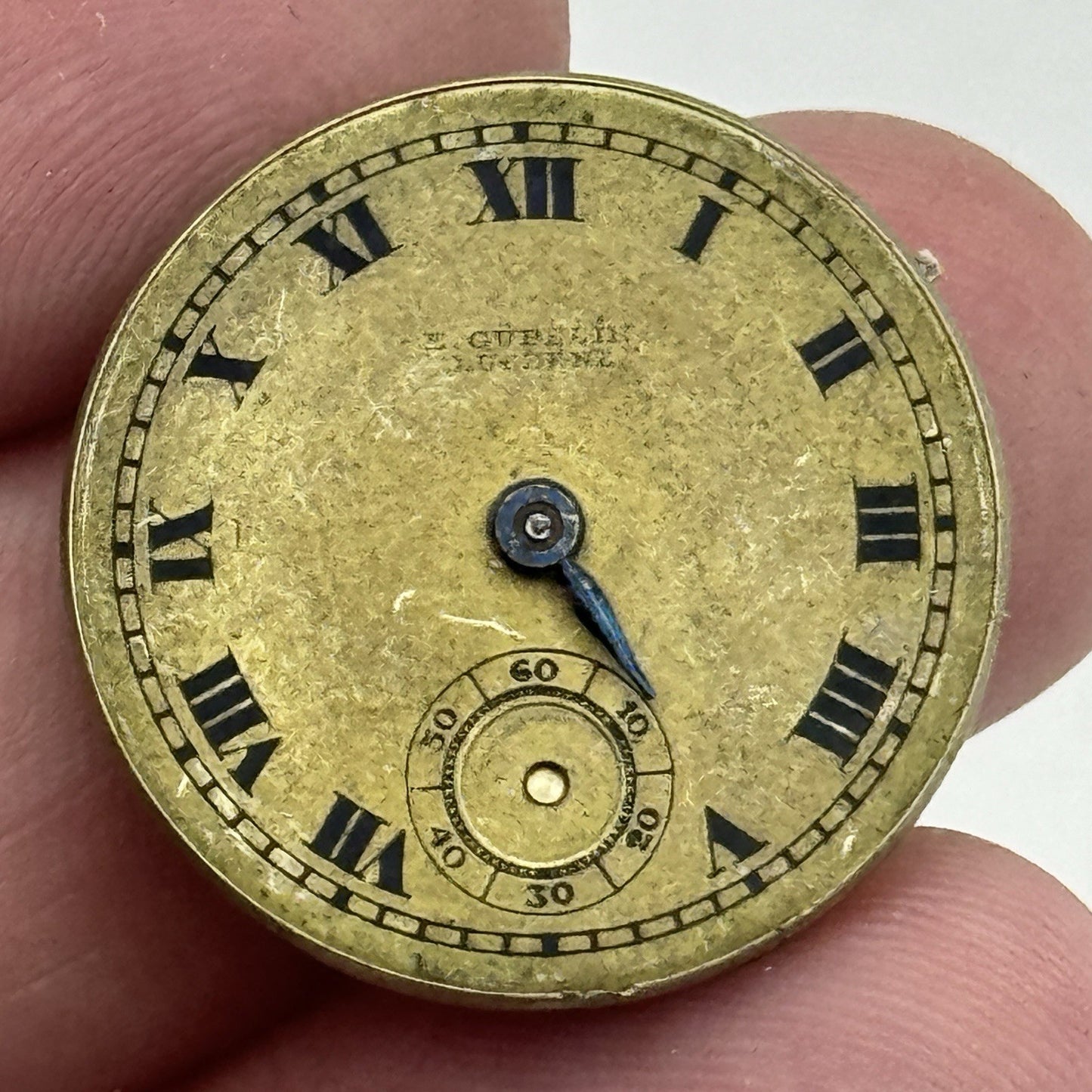 23.2mm E Gubelin Lucerne High Grade Manual Wind Swiss Watch Movement FOR PARTS