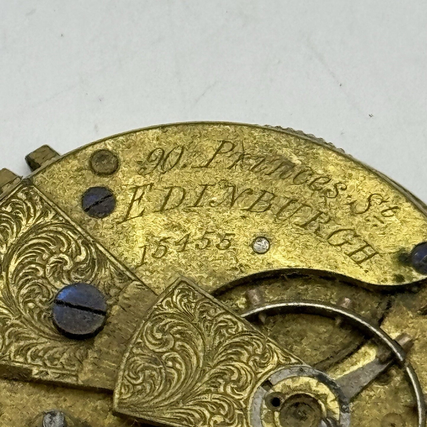 41.1mm Hamilton & Inches Fusee Pocket Watch Movement FOR PARTS Restore
