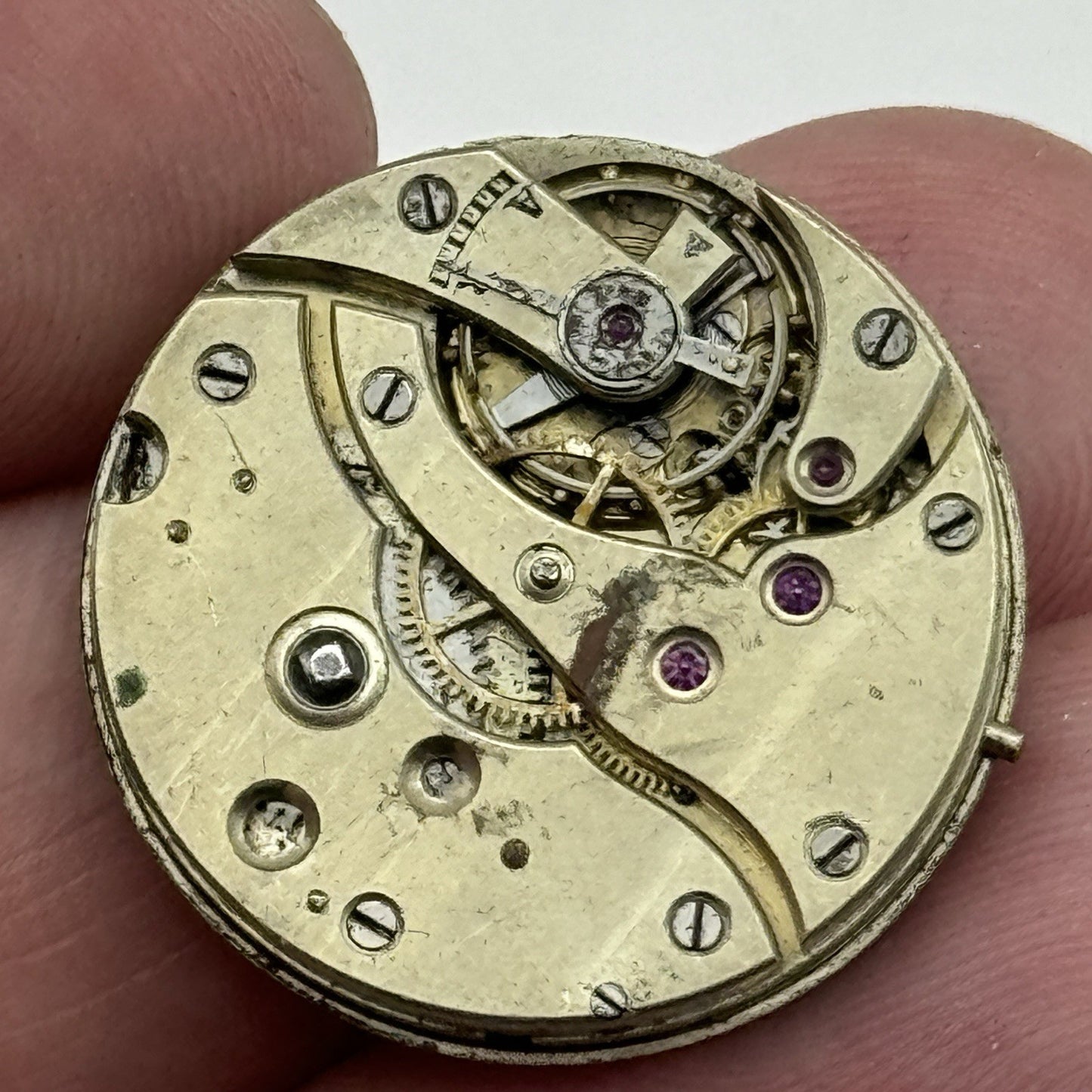 23.2mm E Gubelin Lucerne High Grade Manual Wind Swiss Watch Movement FOR PARTS