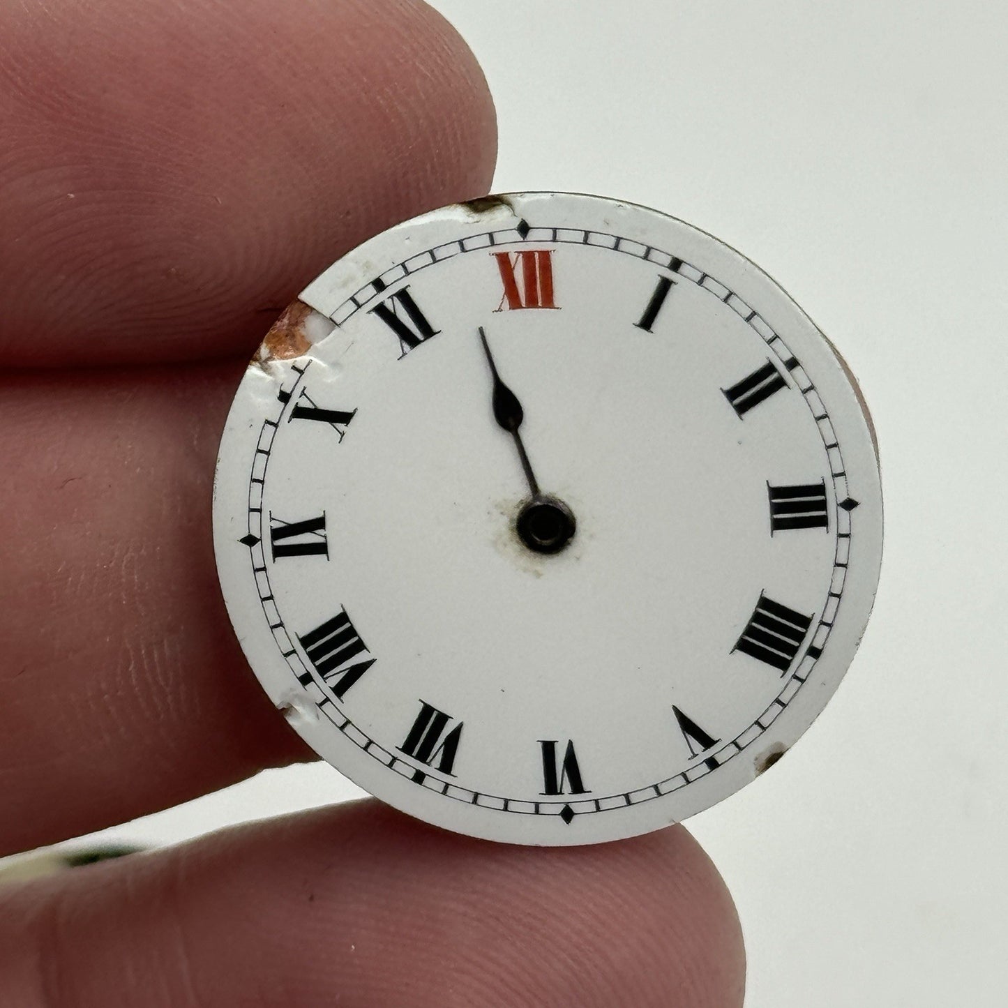 25.7mm ROLEX Rebberg Manual Wind Trench Watch Movement & Dial Antique PARTS