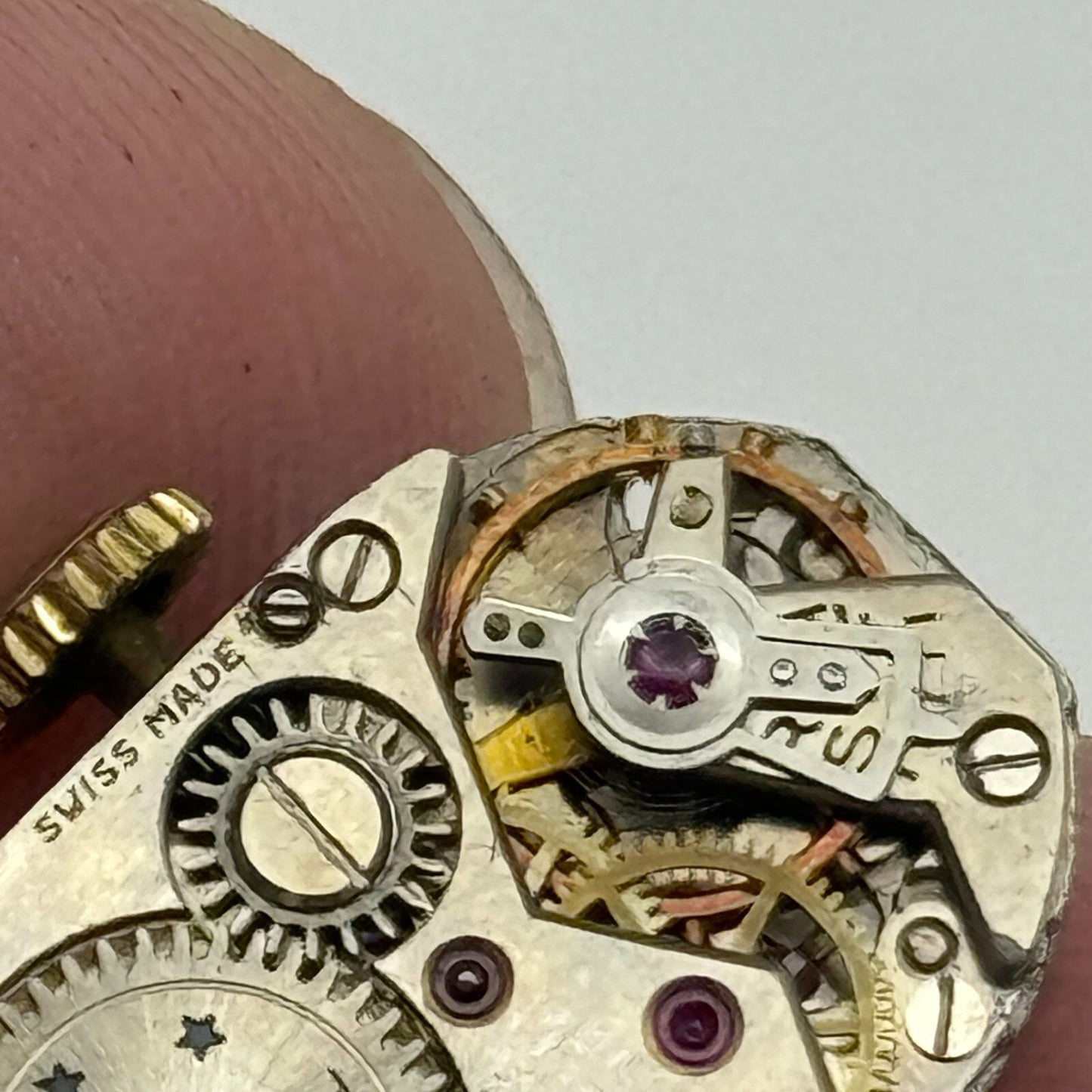 12.7mm Running Trebex FHF 190 Manual Wind 17 Jewels Swiss Watch Movement PARTS