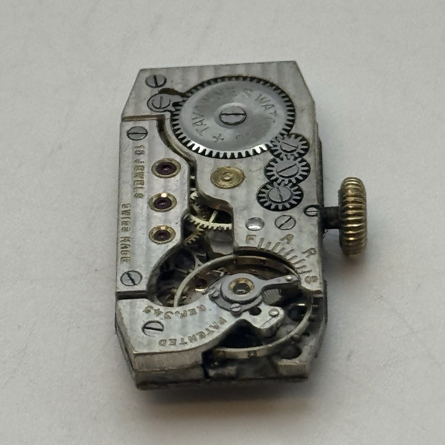 12.1mm Cyma Tavannes Cal 345 High Quality Tank Watch Movement Restoration Parts