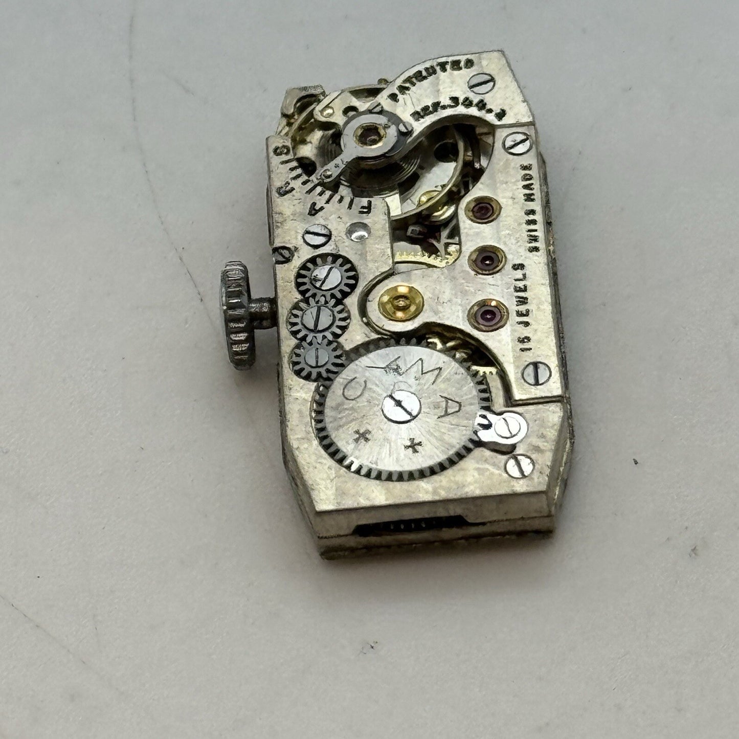 12.3mm Cyma Tavannes Cal 344.2 High Quality Tank Watch Movement Parts Repair