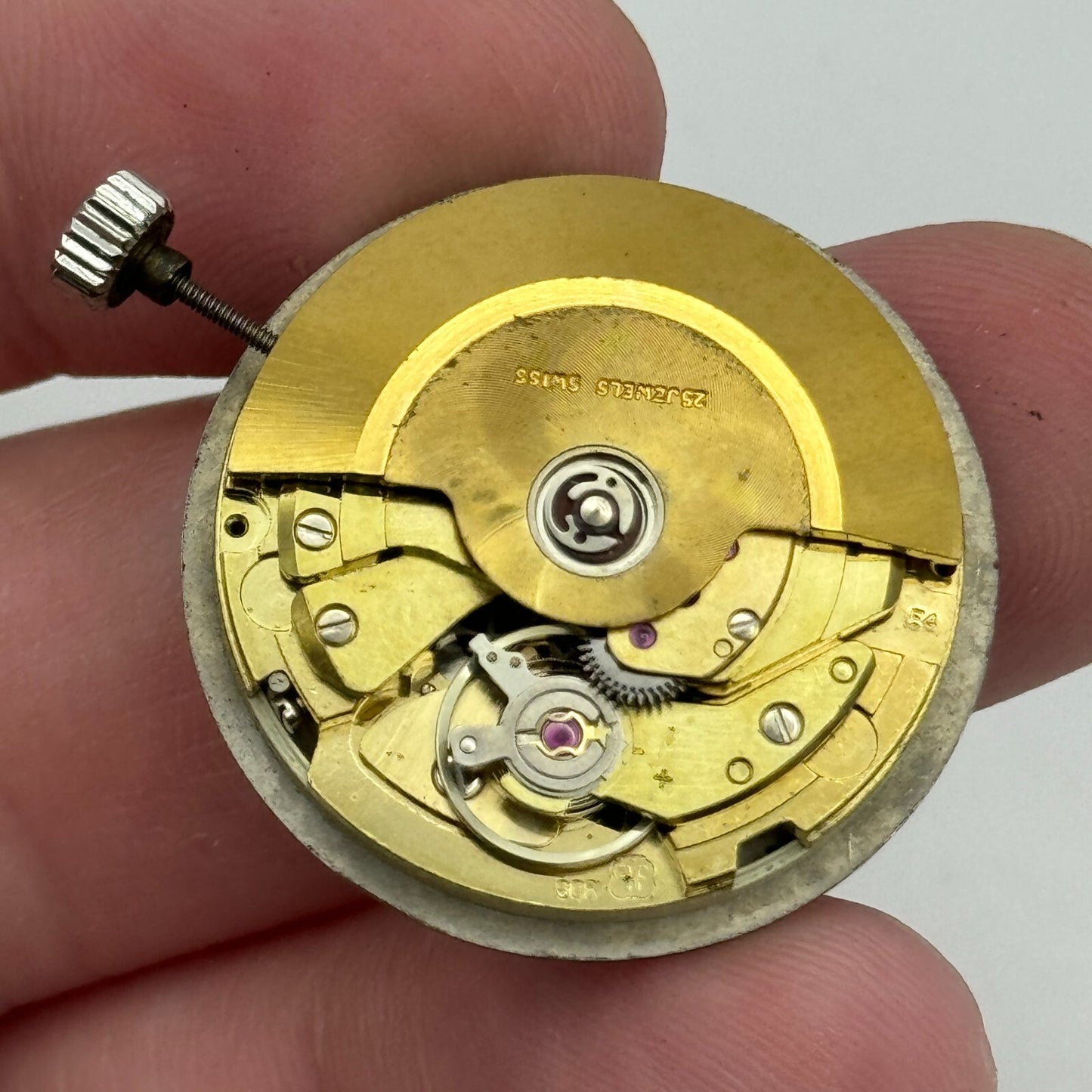 25.5mm Mens Running Swiss Emperor FHF 908 Automatic Watch Movement Vintage PARTS