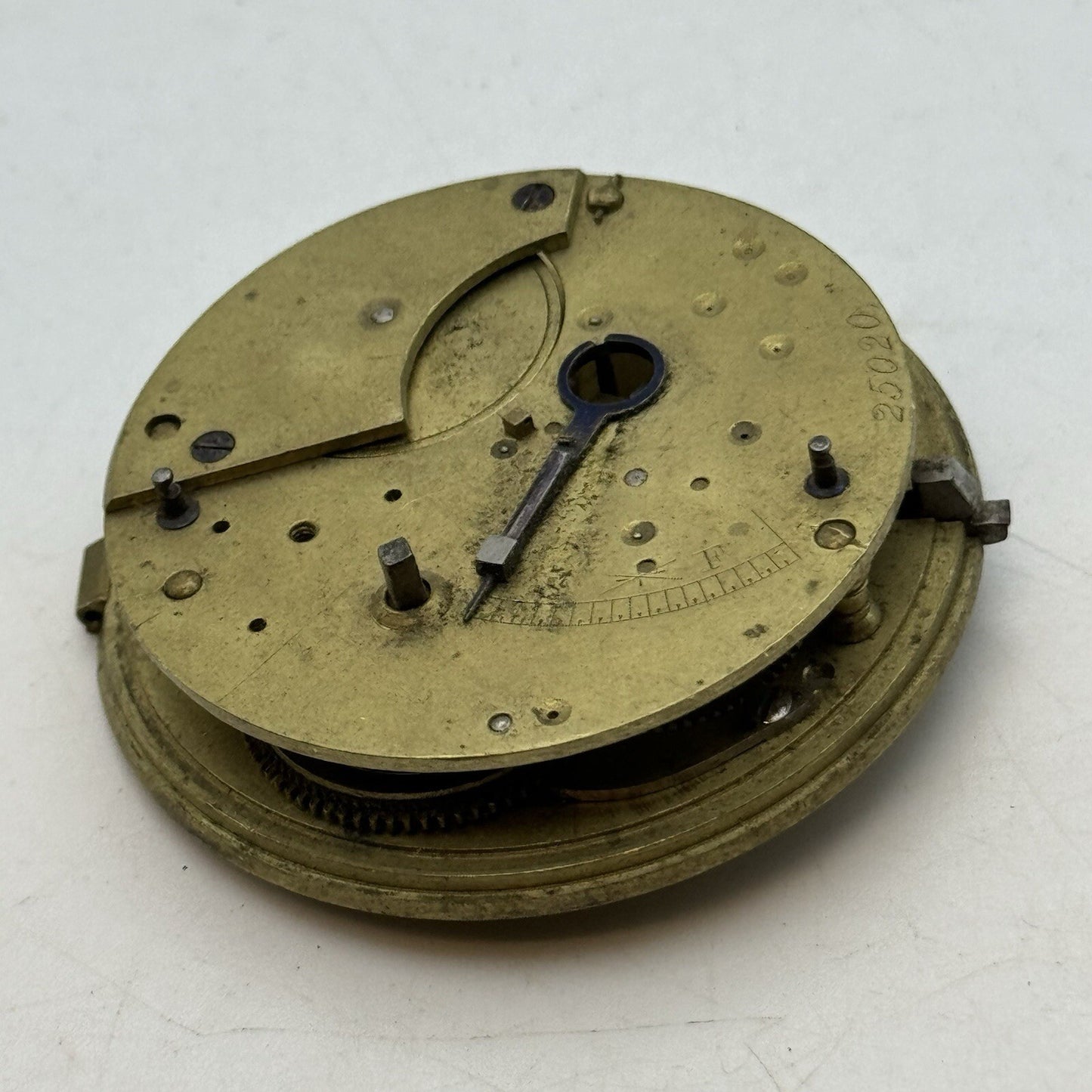 46.7mm Manual Wind Unidentified Fusee No Chain Pocket Watch Movement FOR PARTS