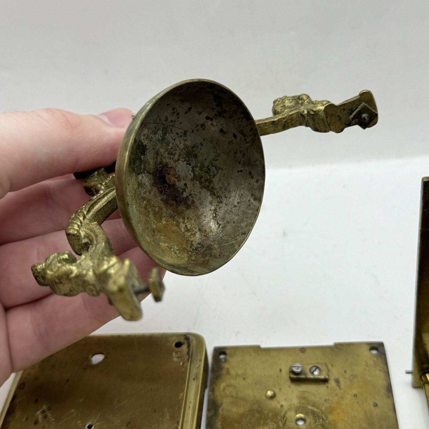 Unidentified Antique Clock Parts Unknown Origin Or Age See Photos Parts Repair