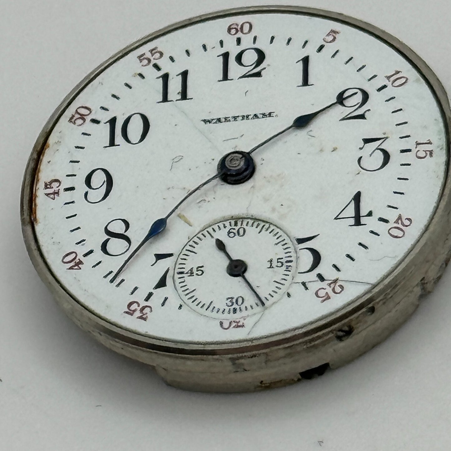 6/0s Men's Waltham Grade Ruby Model 1898 American Watch Movement PARTS SPARES