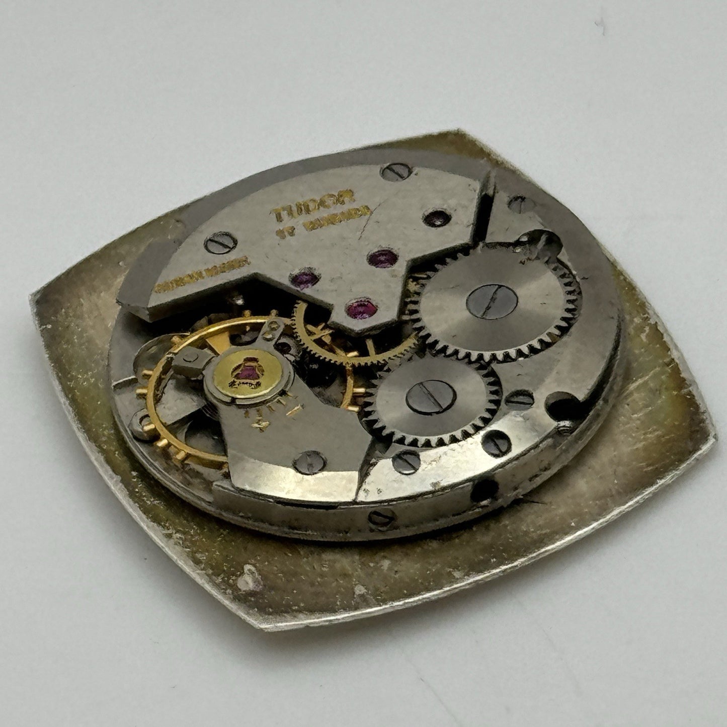 23.6mm Tudor 2422 Good Balance Dial Hands Manual Wind Vintage Watch Movement