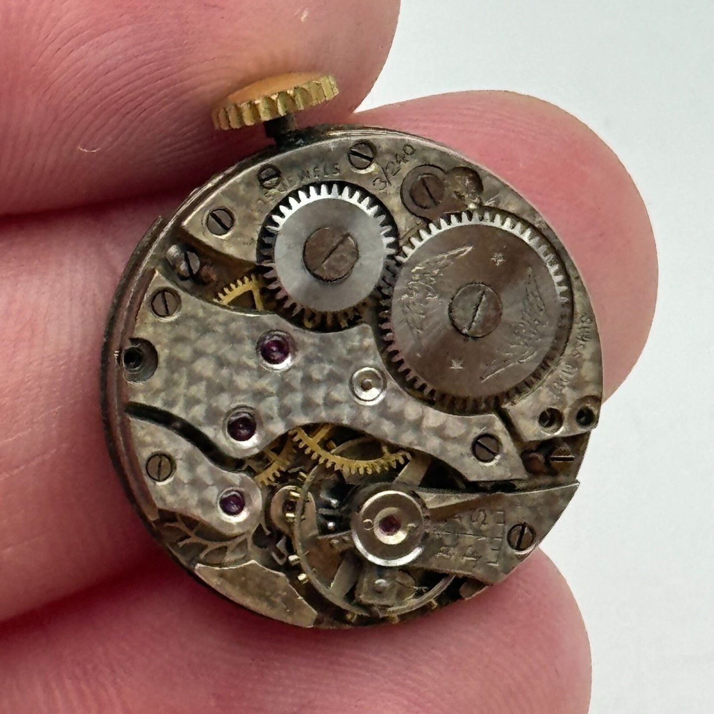 22mm Rotary 3/240 Balance Intact Manual Wind Watch Movement Swiss Vintage PARTS