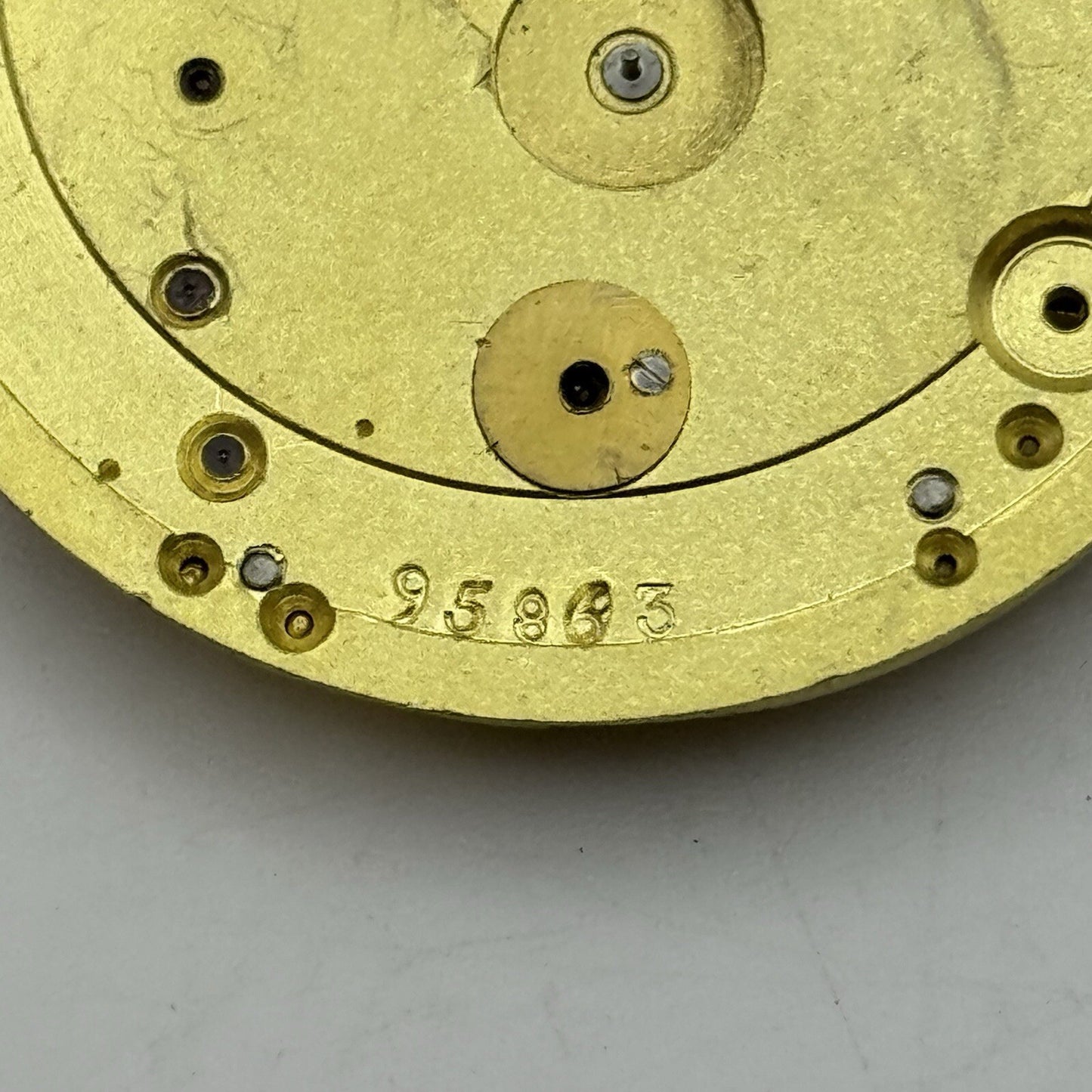 42.7mm Manual Wind Unidentified Quality Pocket Watch Movement FOR PARTS Restore